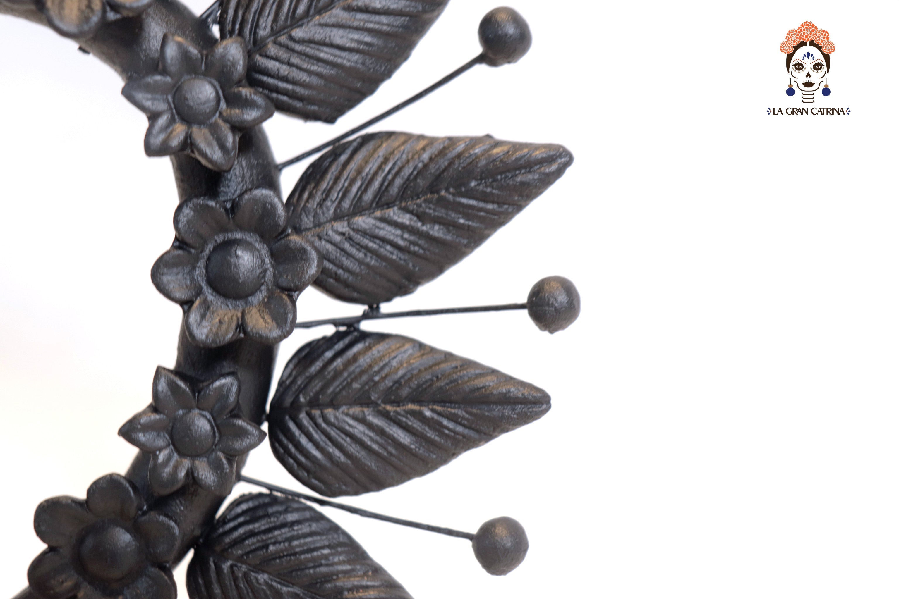 Candleholder of Heart Black Pery