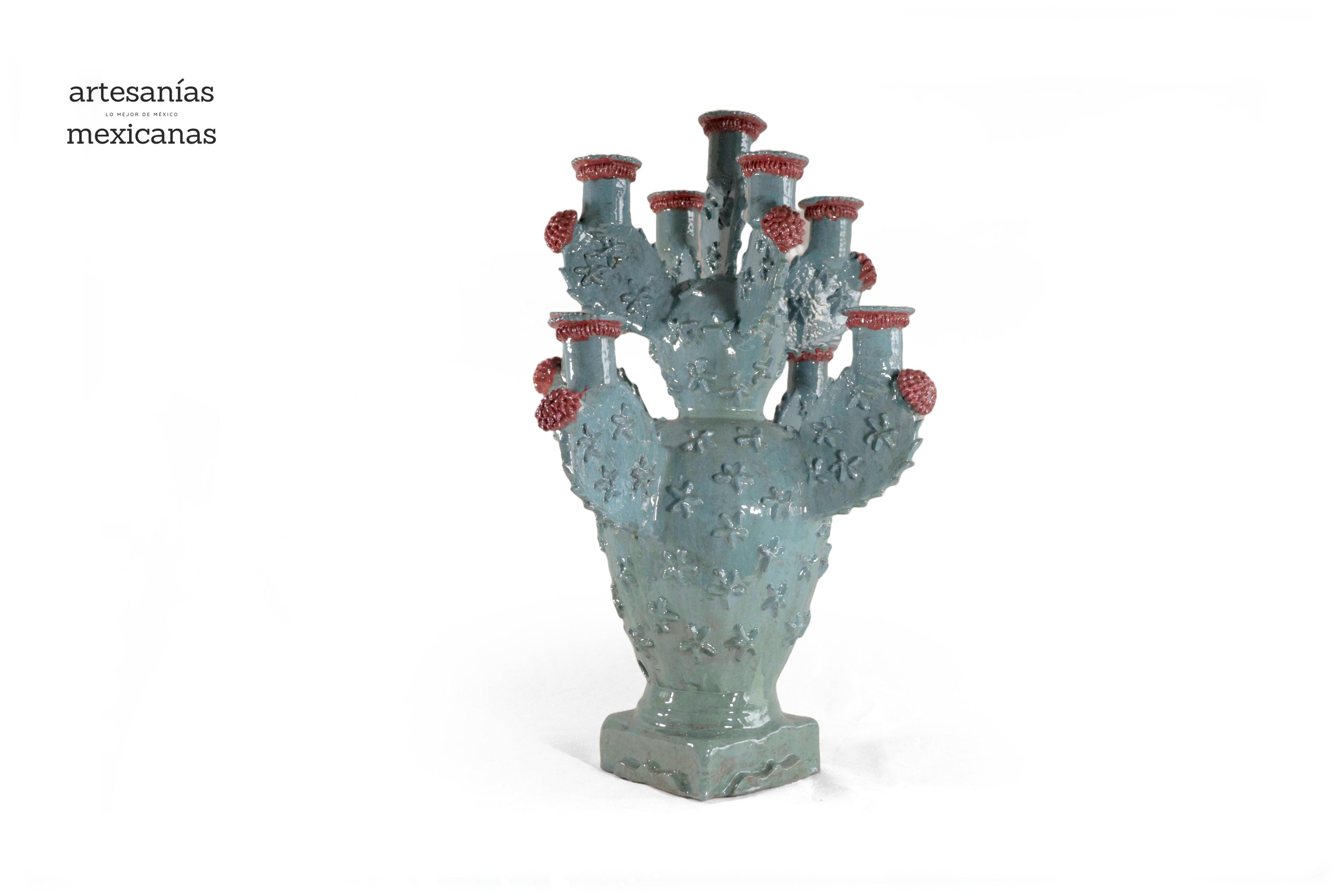 Candleholder Prickly Pear Cactus - 23.6 in. - in. Production Juan Gtz