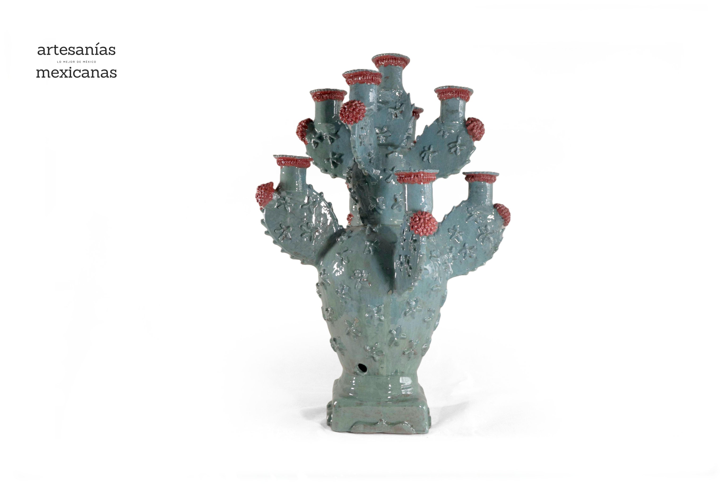Candleholder Prickly Pear Cactus - 23.6 in. - in. Production Juan Gtz