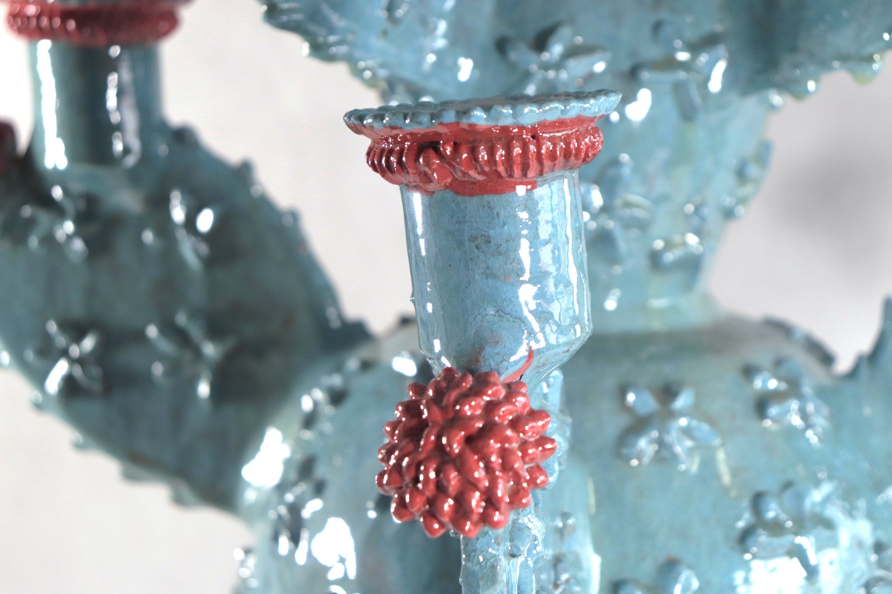 Candleholder Prickly Pear Cactus - 23.6 in. - in. Production Juan Gtz
