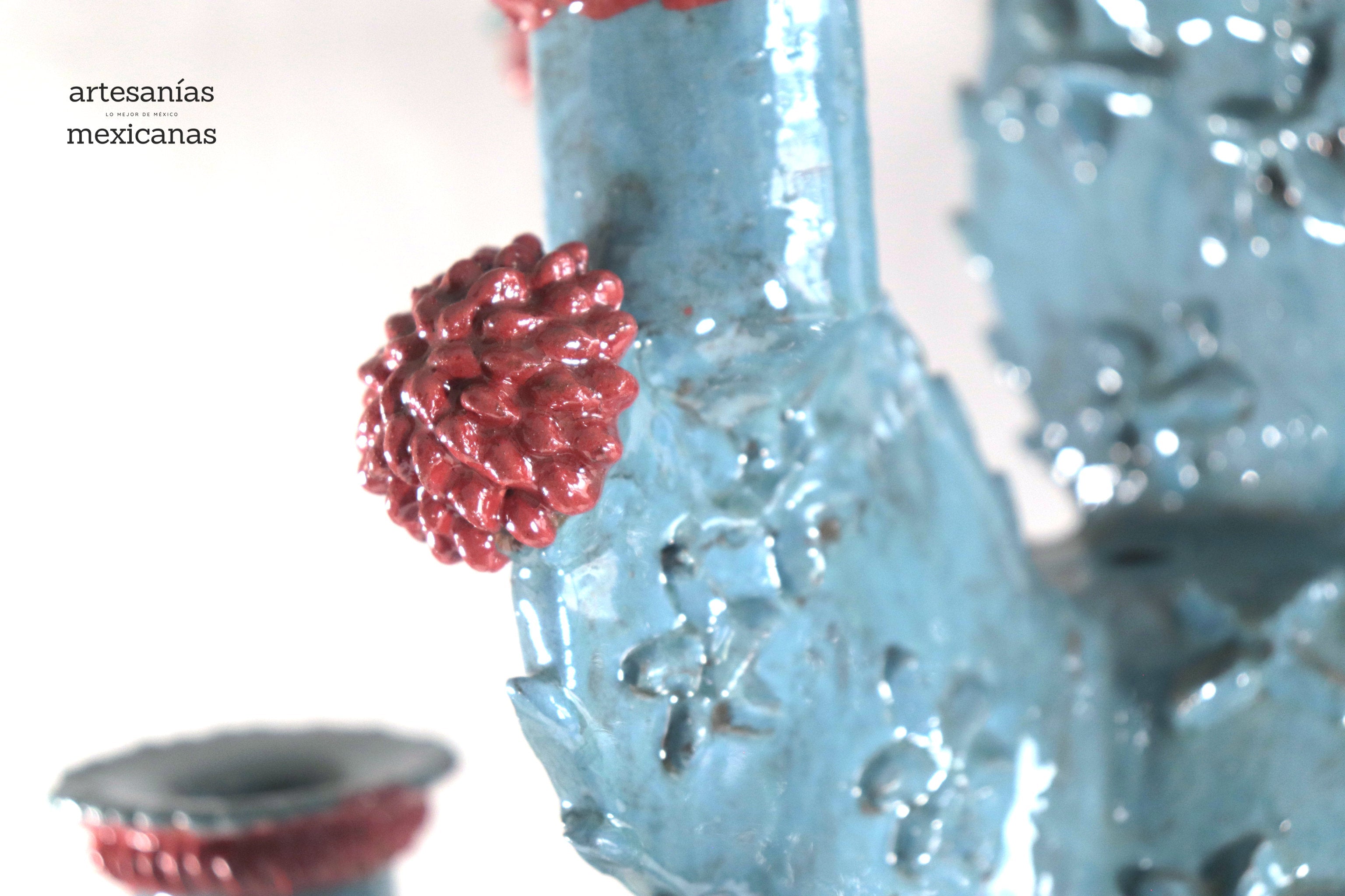 Candleholder Prickly Pear Cactus - 23.6 in. - in. Production Juan Gtz