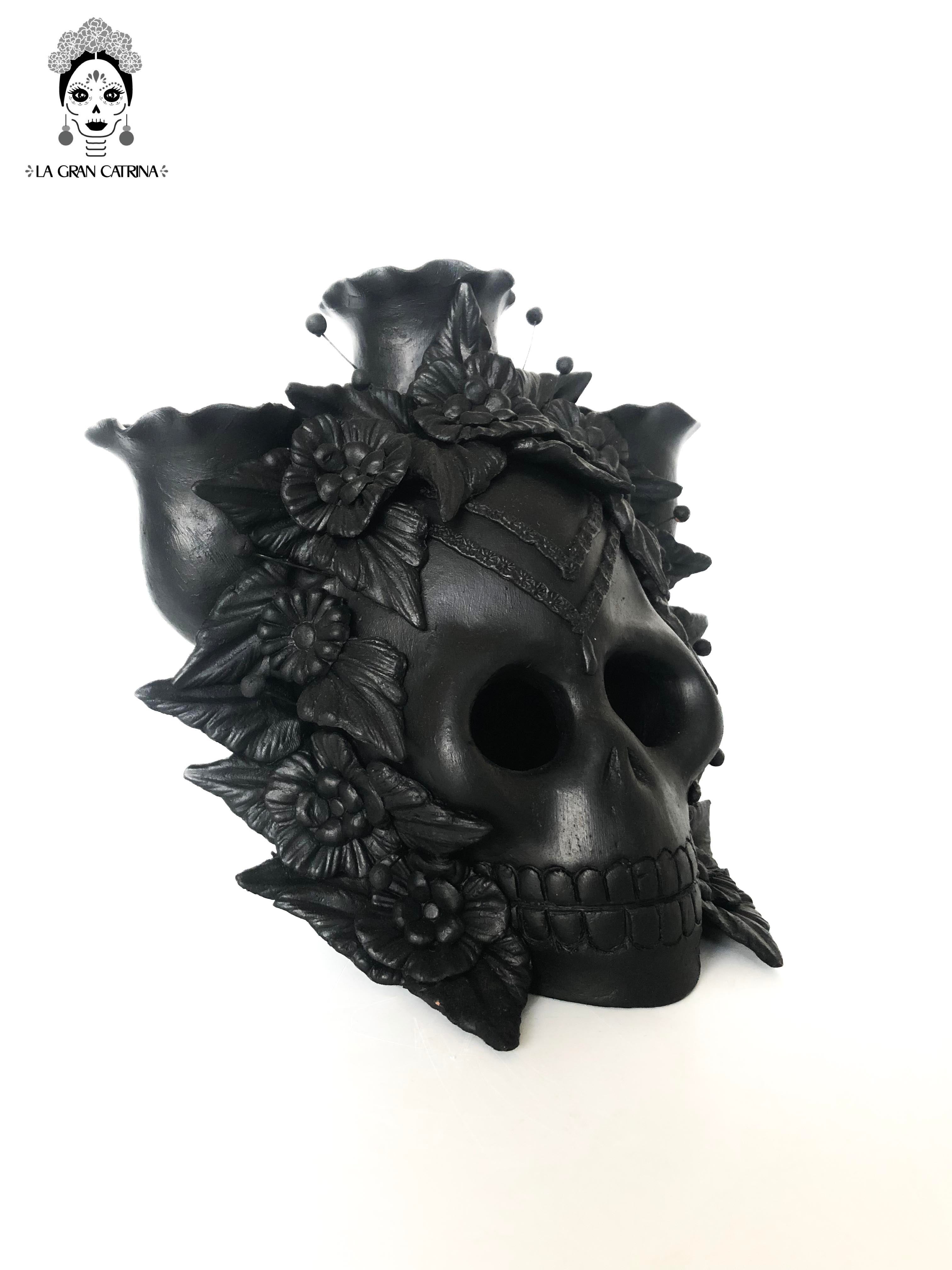 Candleholder Day of the Dead for 3-Candle - Model #1 Brenda Capula