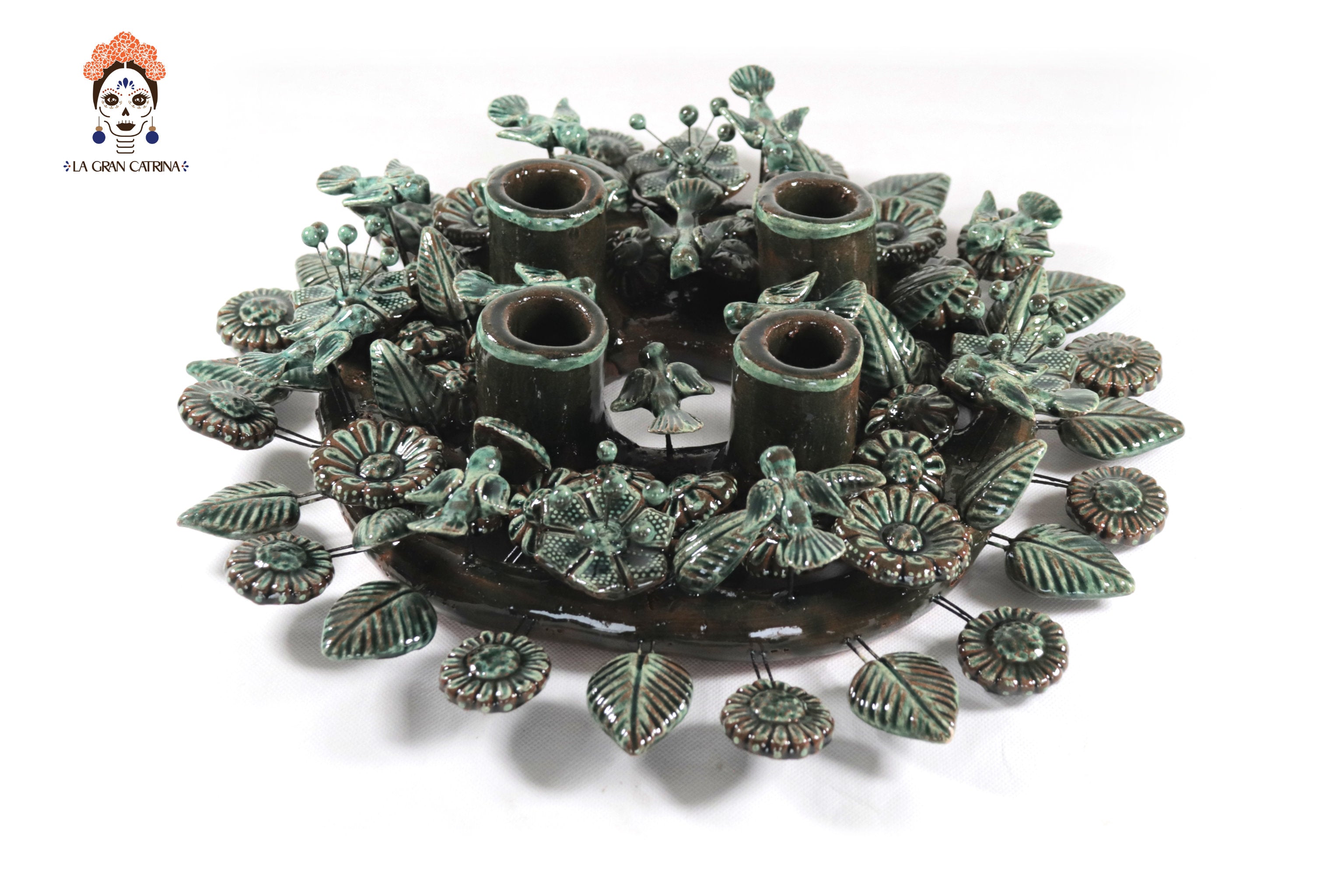 Crown of Adviento Green - 13.7 in. Montoya