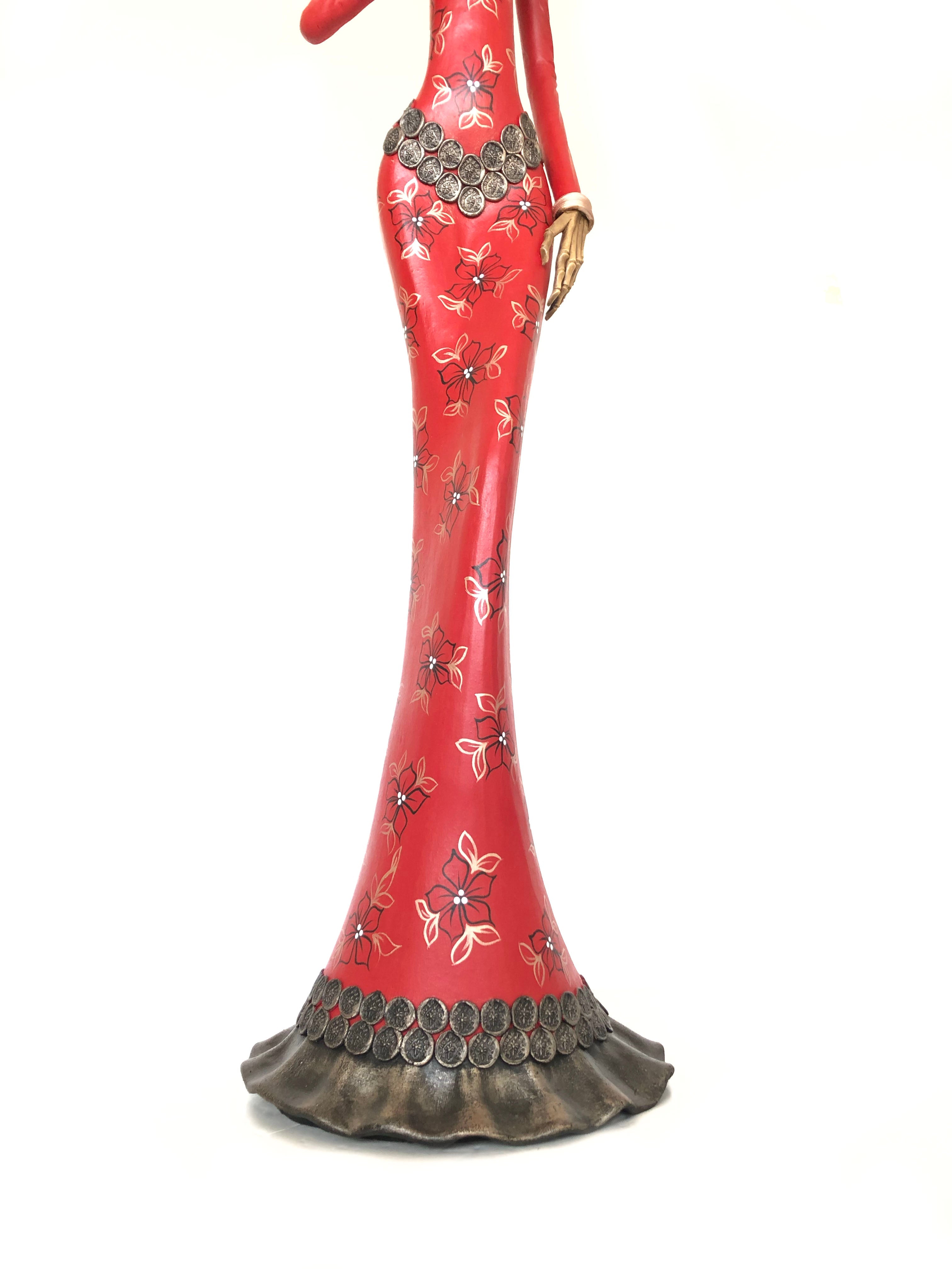 Catrina of vestido red - 40 in. Adan