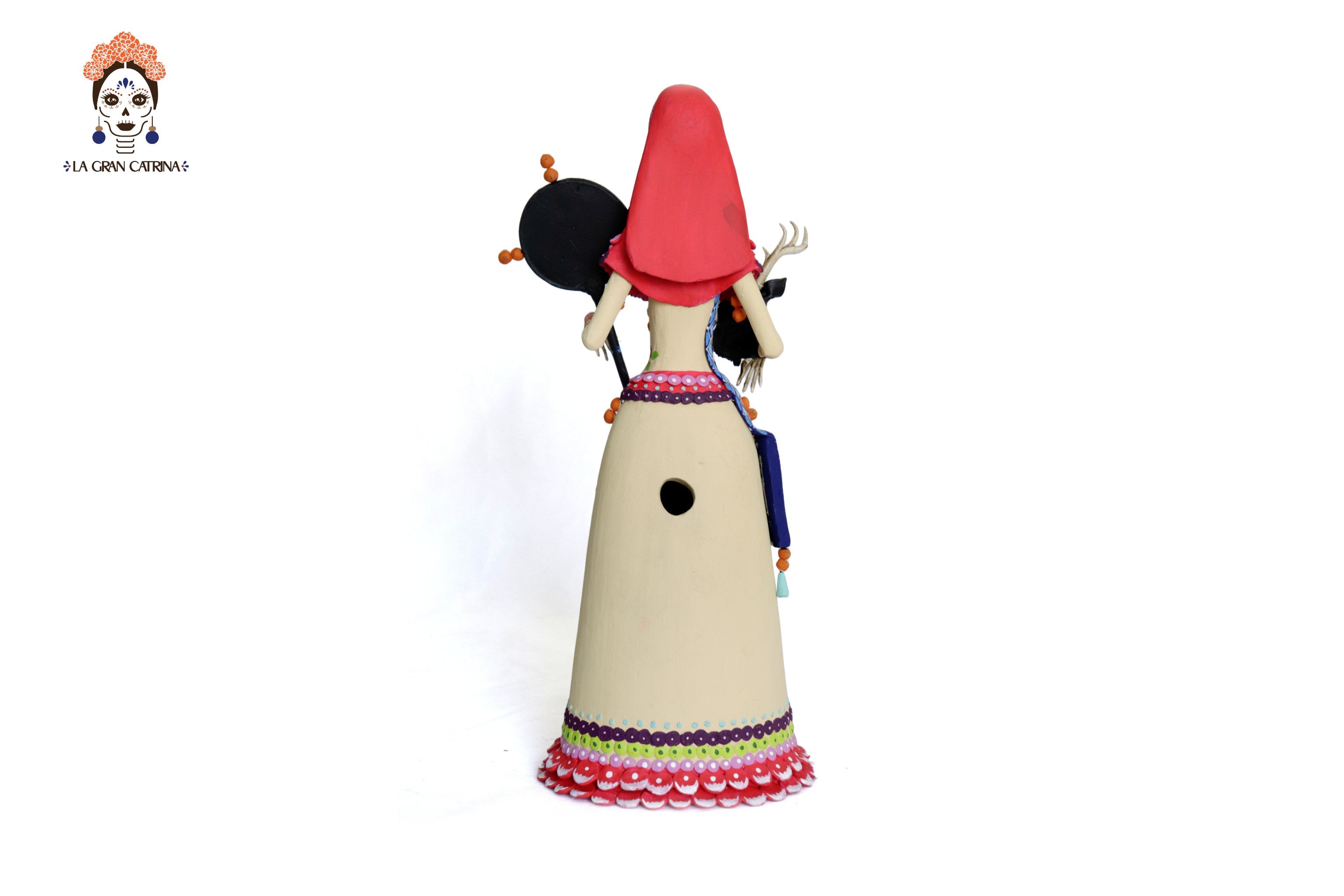 Pair of Catrines Huicholes - 20 in. Adan