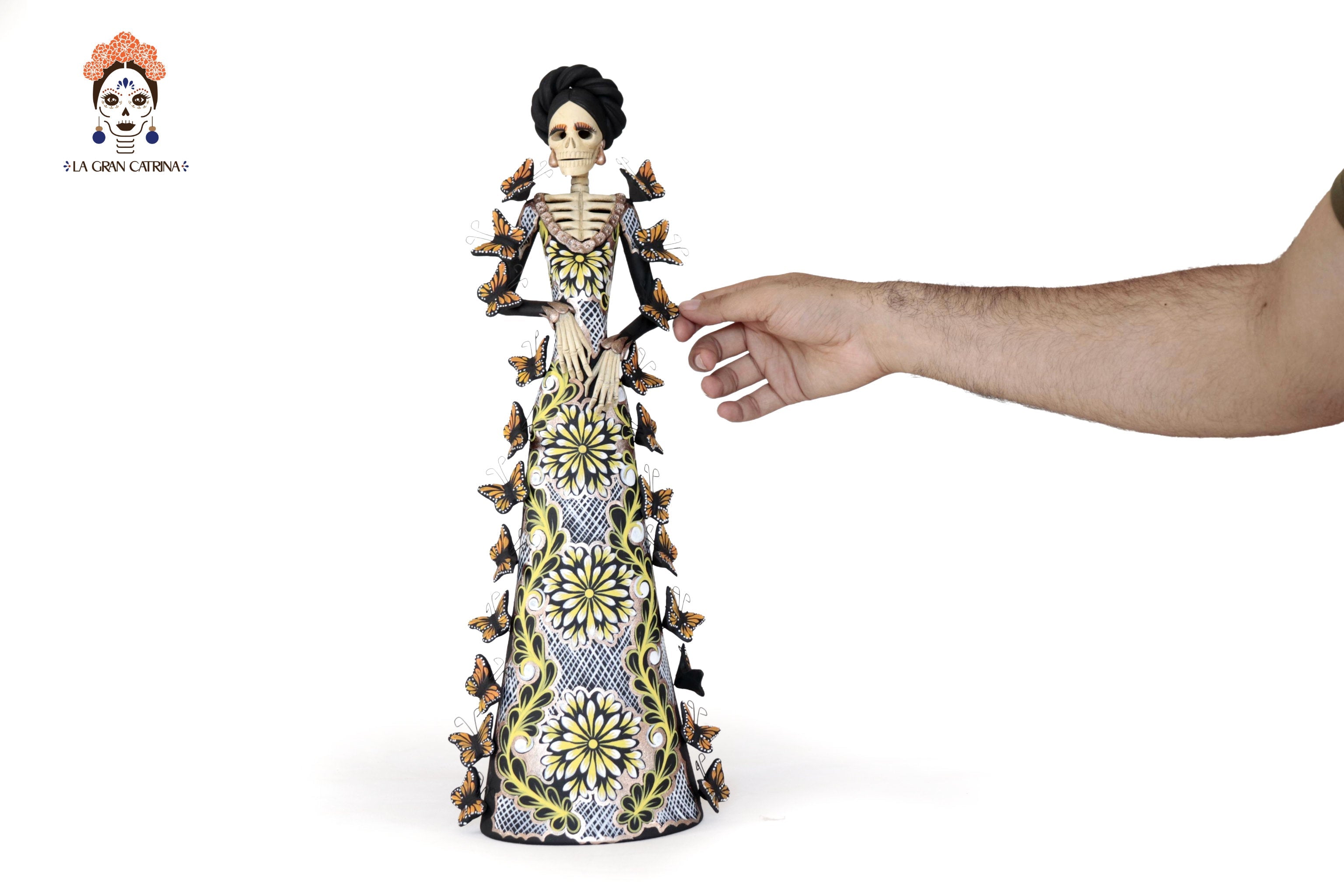 Catrina monarca Yellow and White - 20 in. Adan