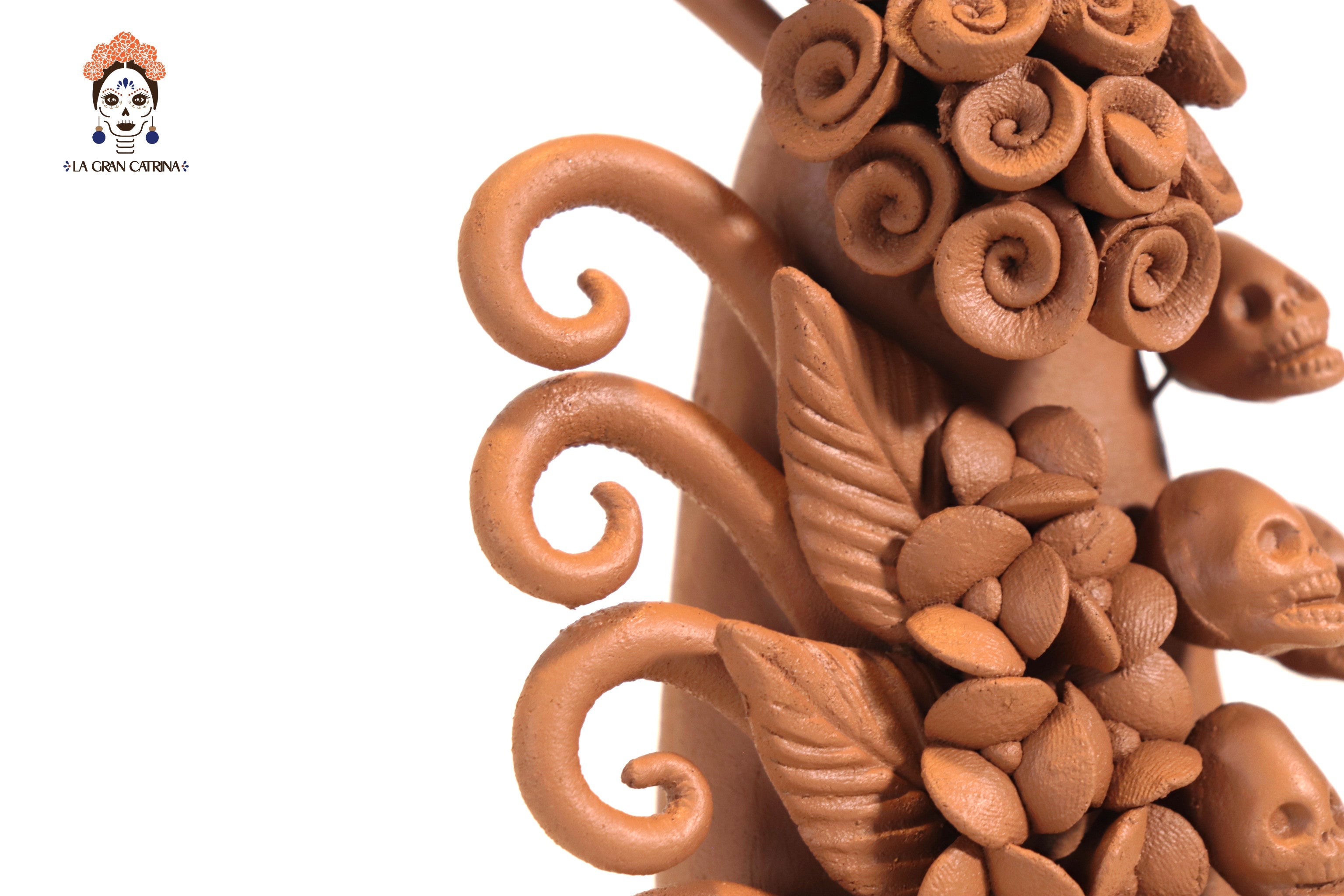 Pair of Catrinas Clay - 12 in. Pery