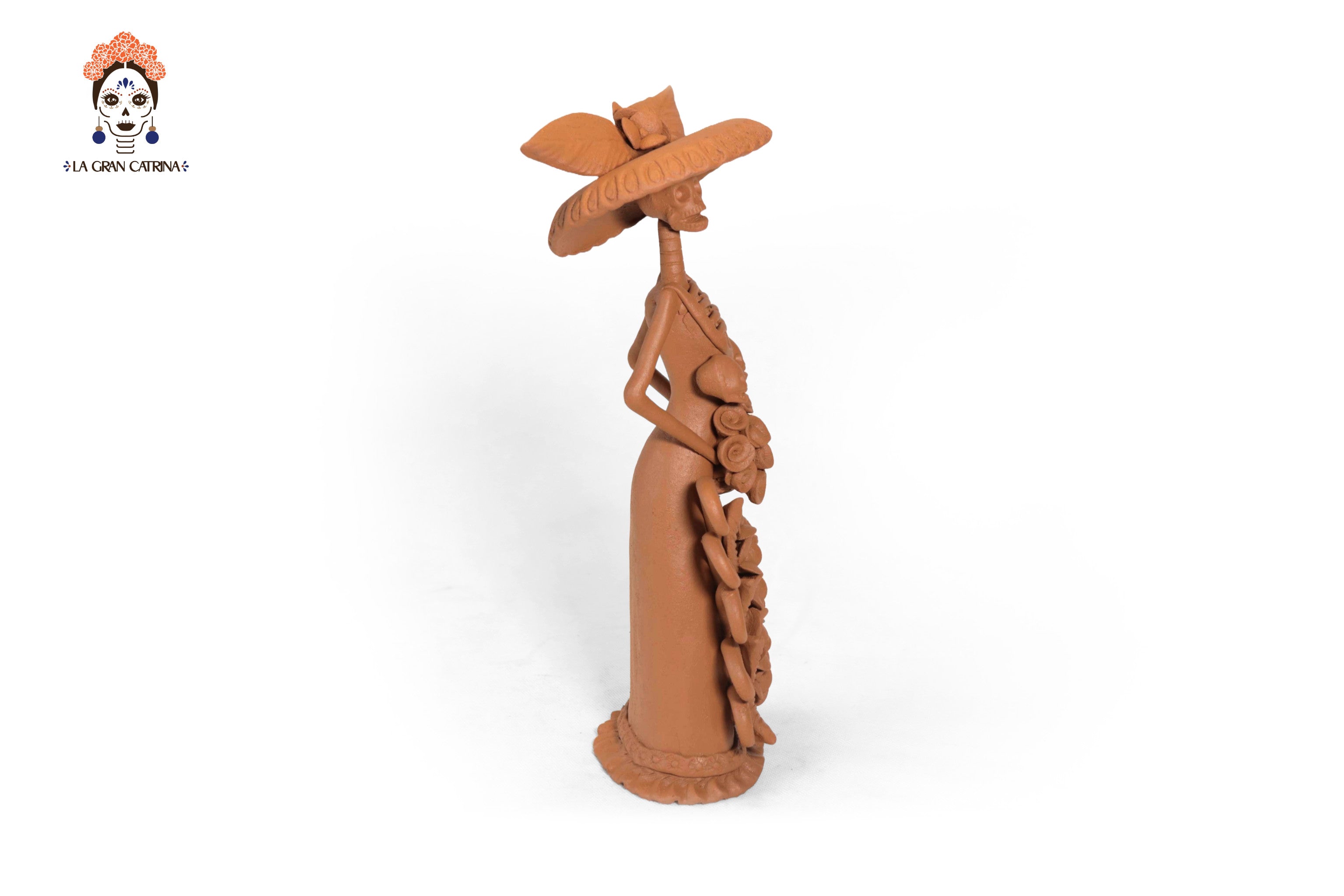 Pair of Catrinas Clay - 12 in. Pery