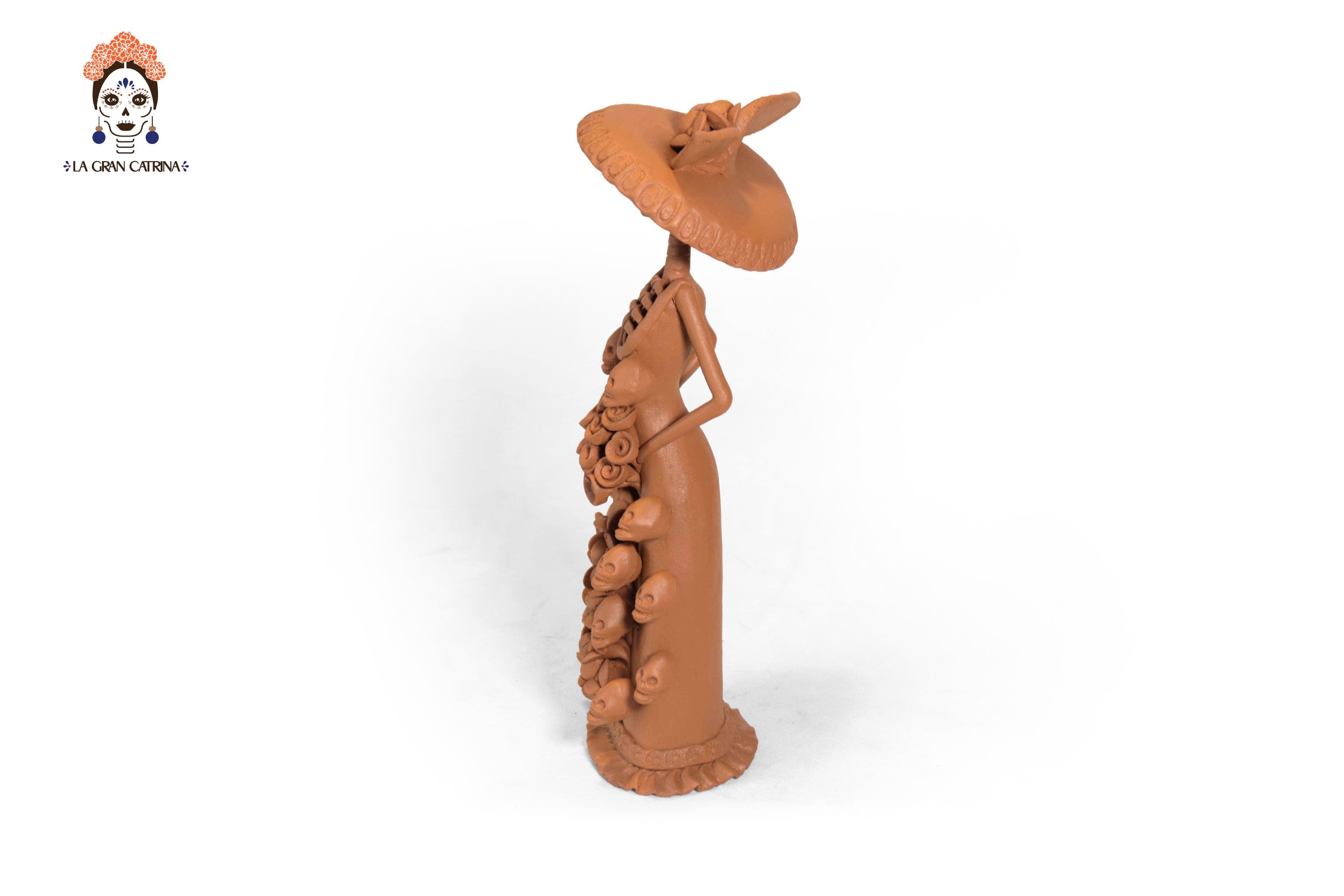 Pair of Catrinas Clay - 12 in. Pery