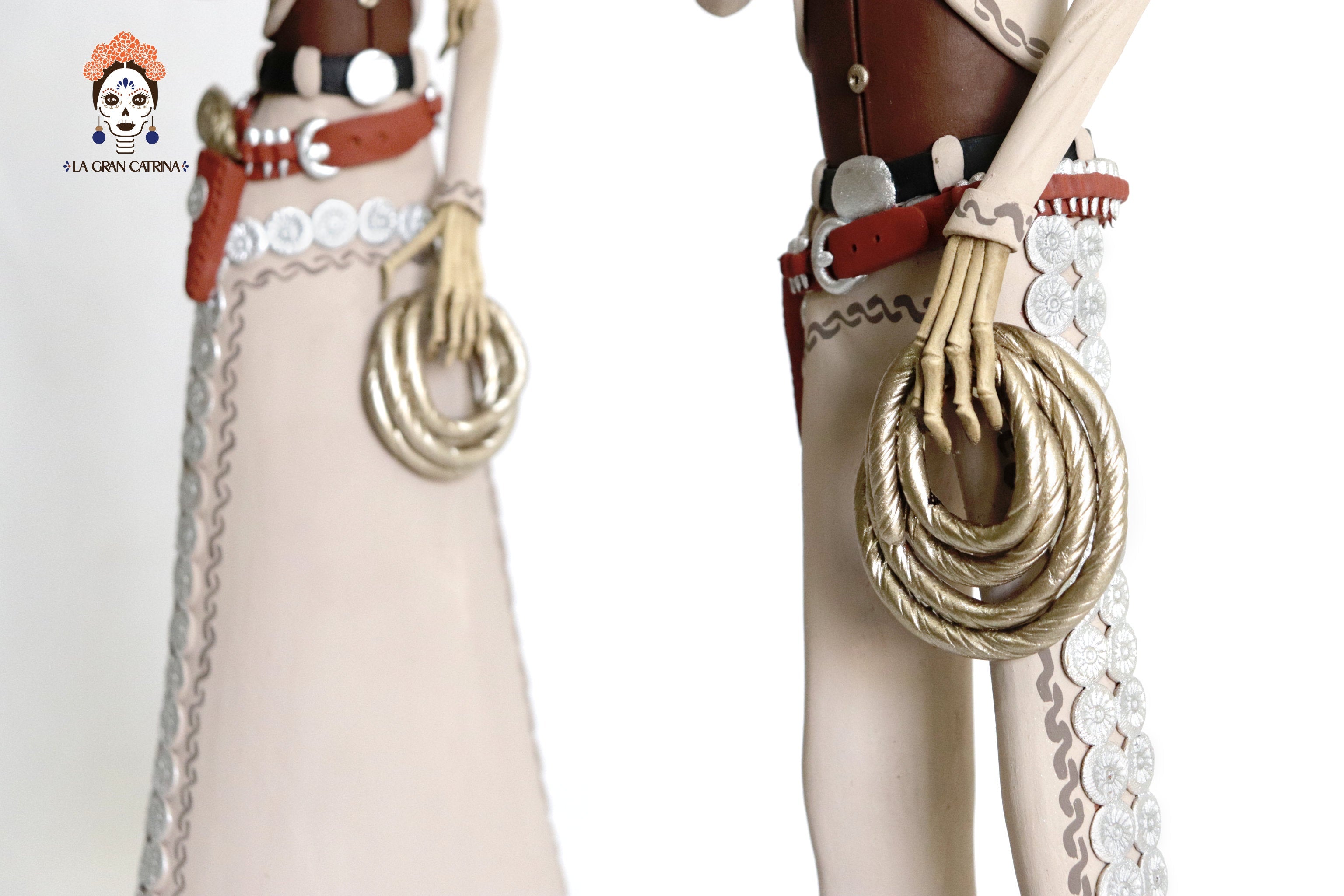 Pair of Catrines Charros - 20 in. Adan
