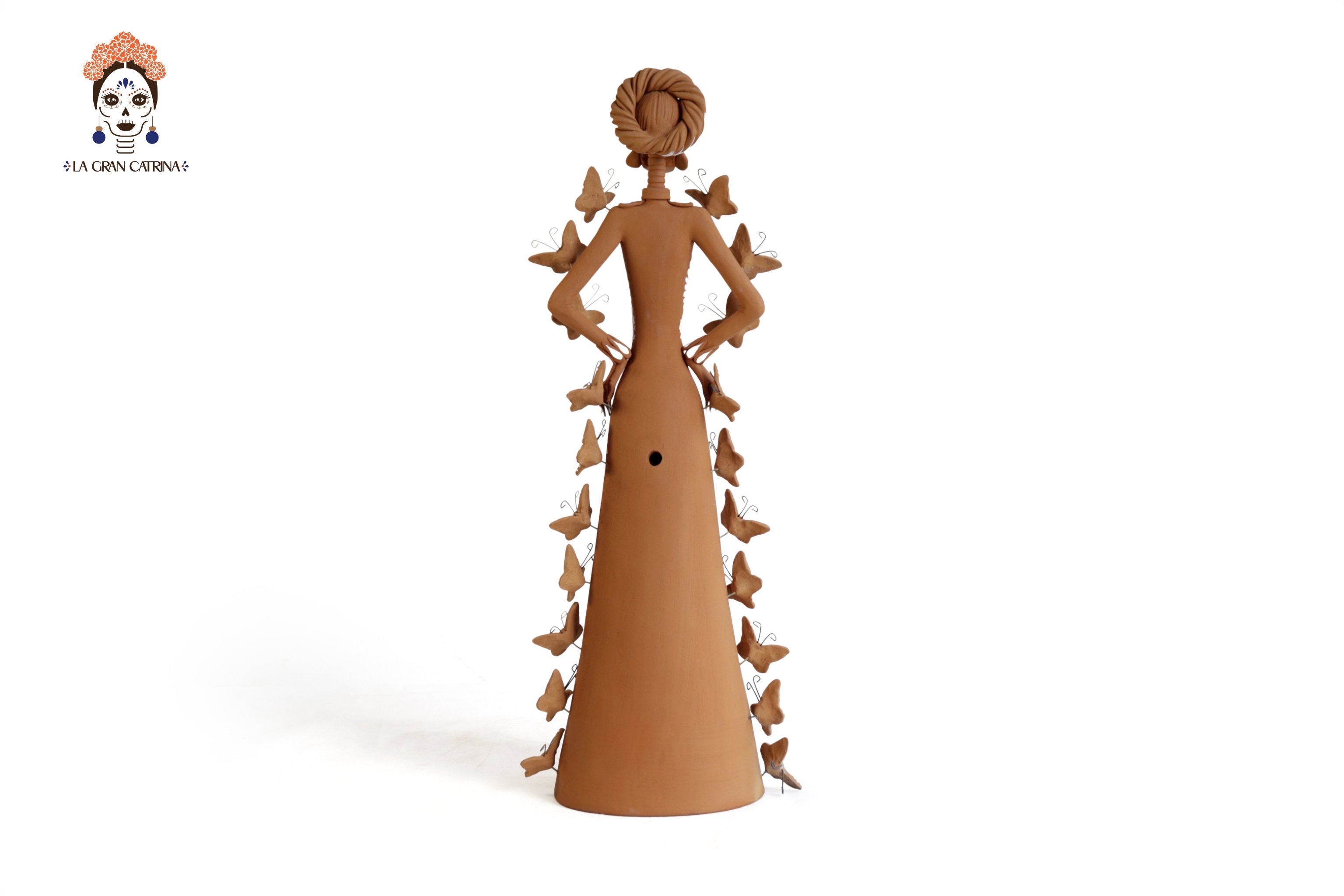 Catrina butterflies natural and white - 20 in. Jose Santiago Capula
