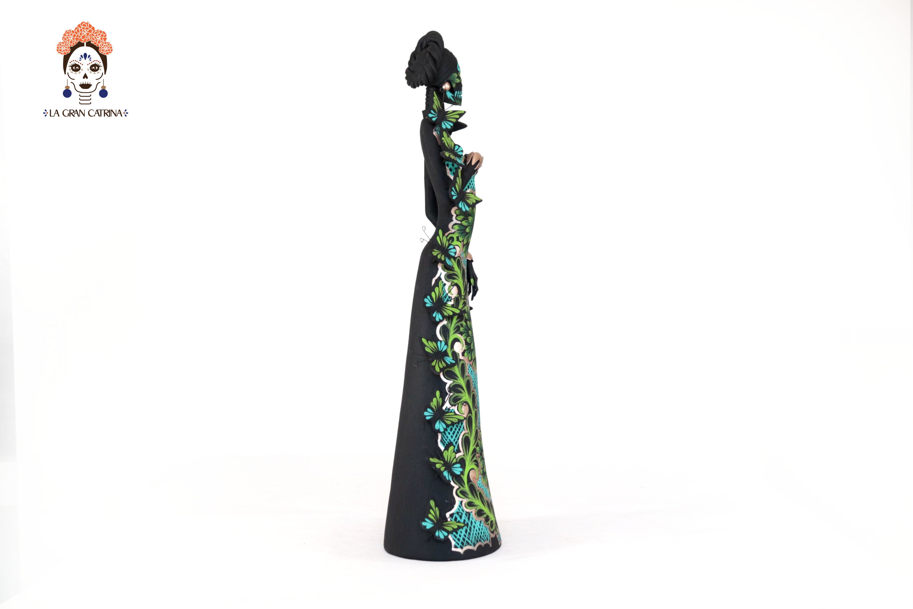 Catrinas hermanas of butterflies - Green - 20 in. Adan