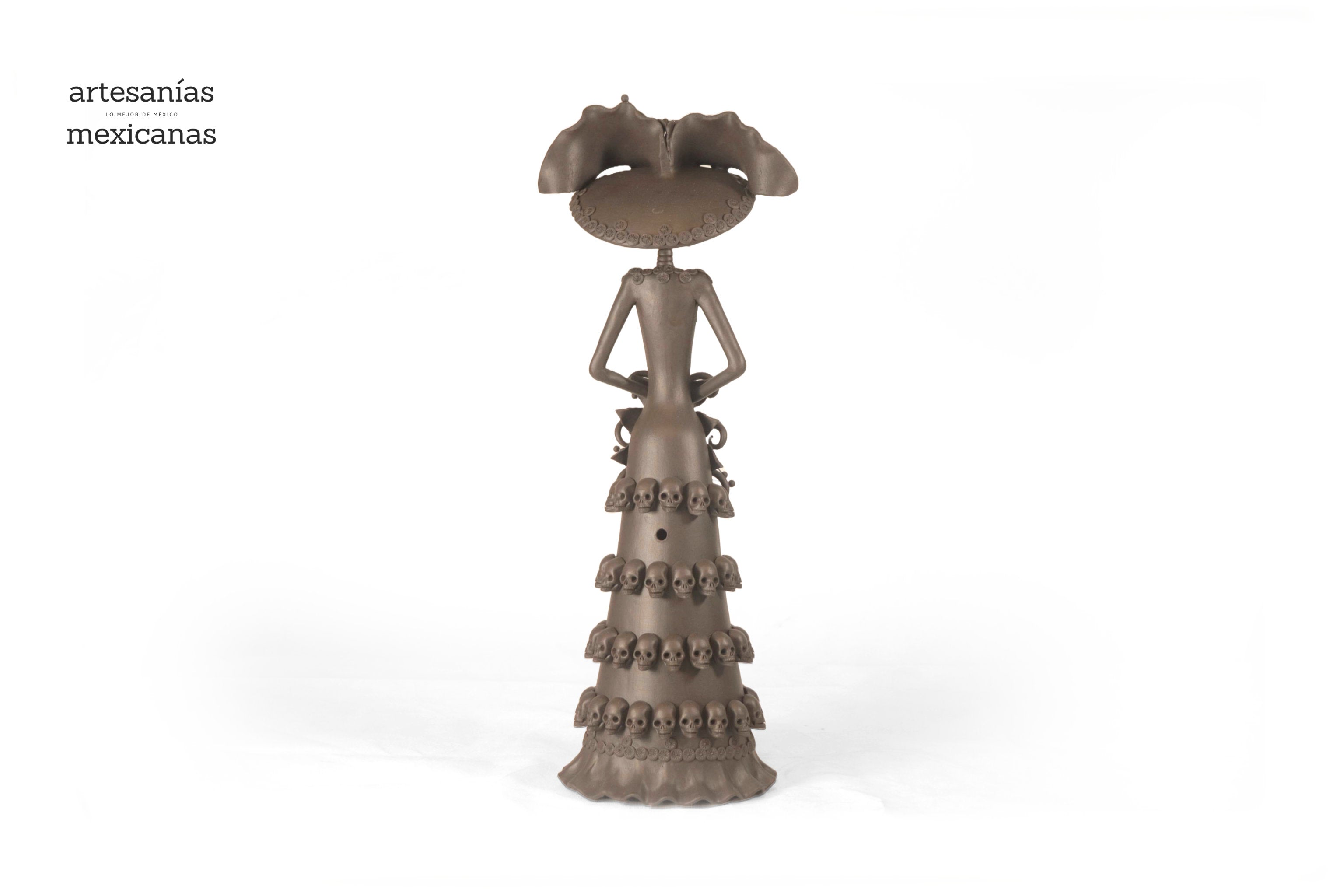 Catrina with Calaveritas Brown - 20 in. - in. Production Adan
