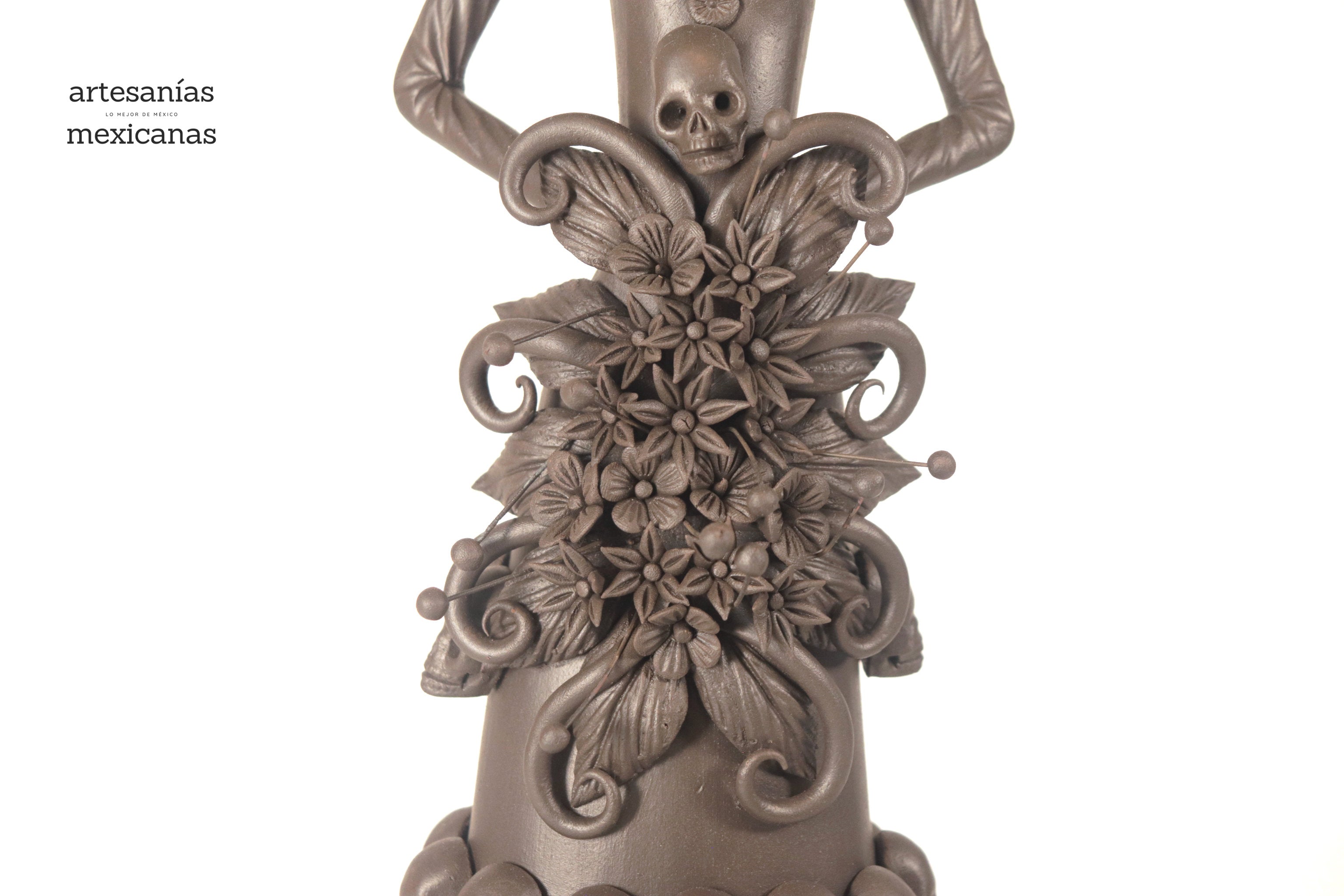 Catrina with Calaveritas Brown - 20 in. - in. Production Adan