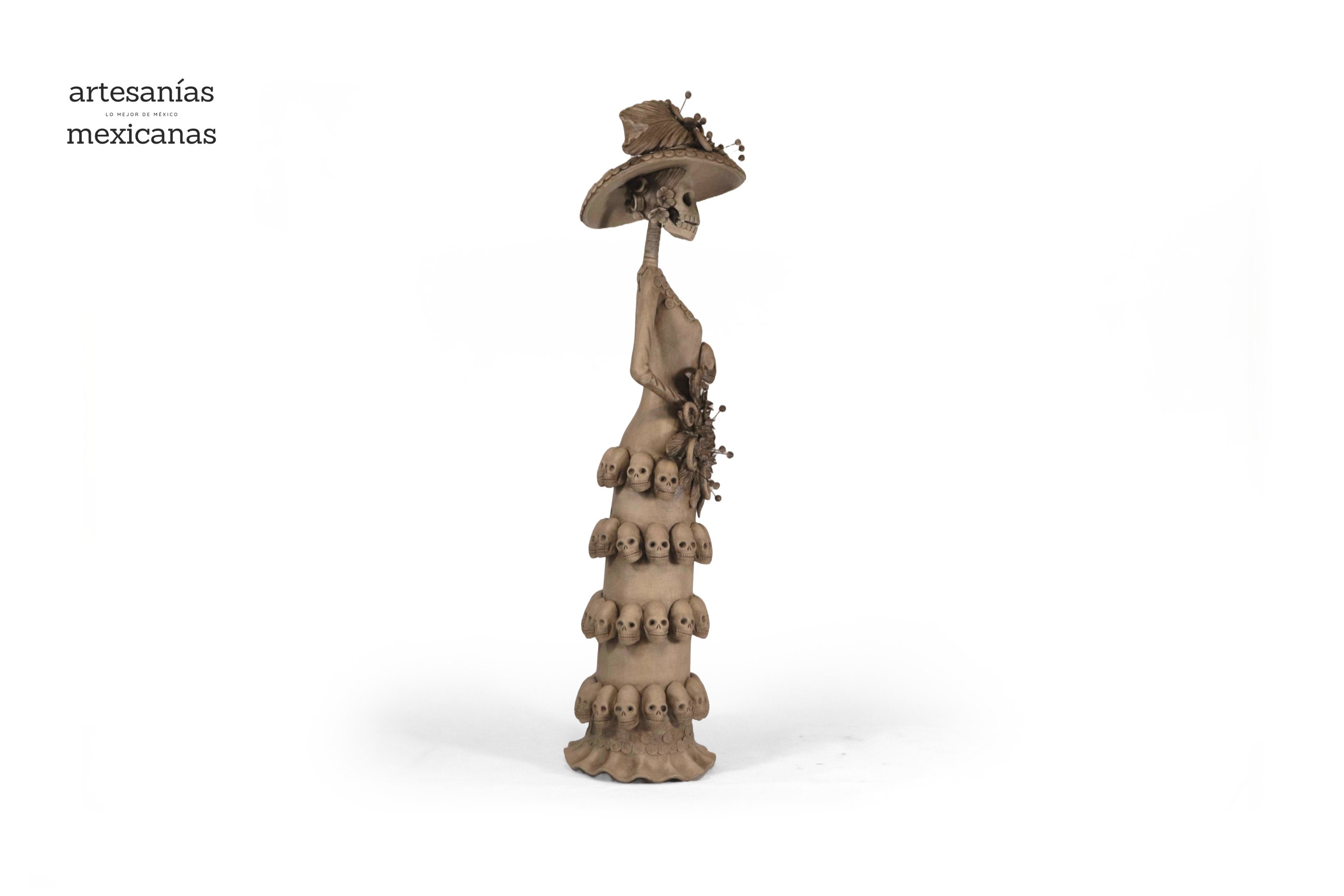 Catrina with calaveritas beige - 26 in. - in. Production Adan