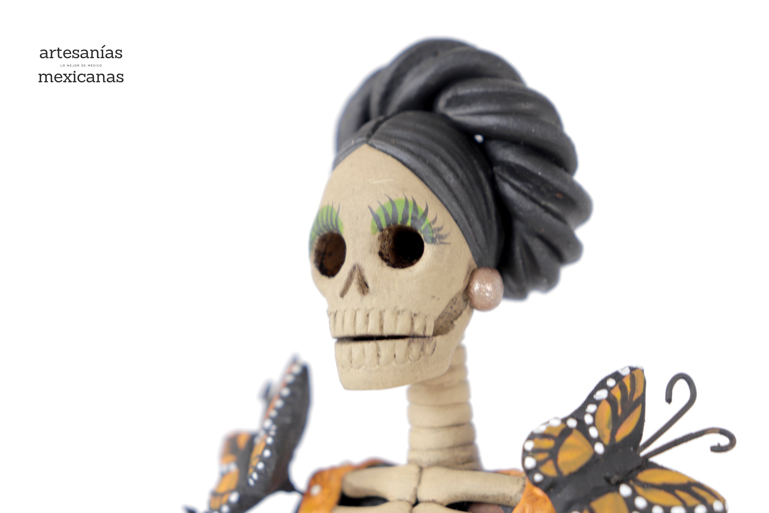 Catrina of butterflies monarcas green - 12 in. Adan