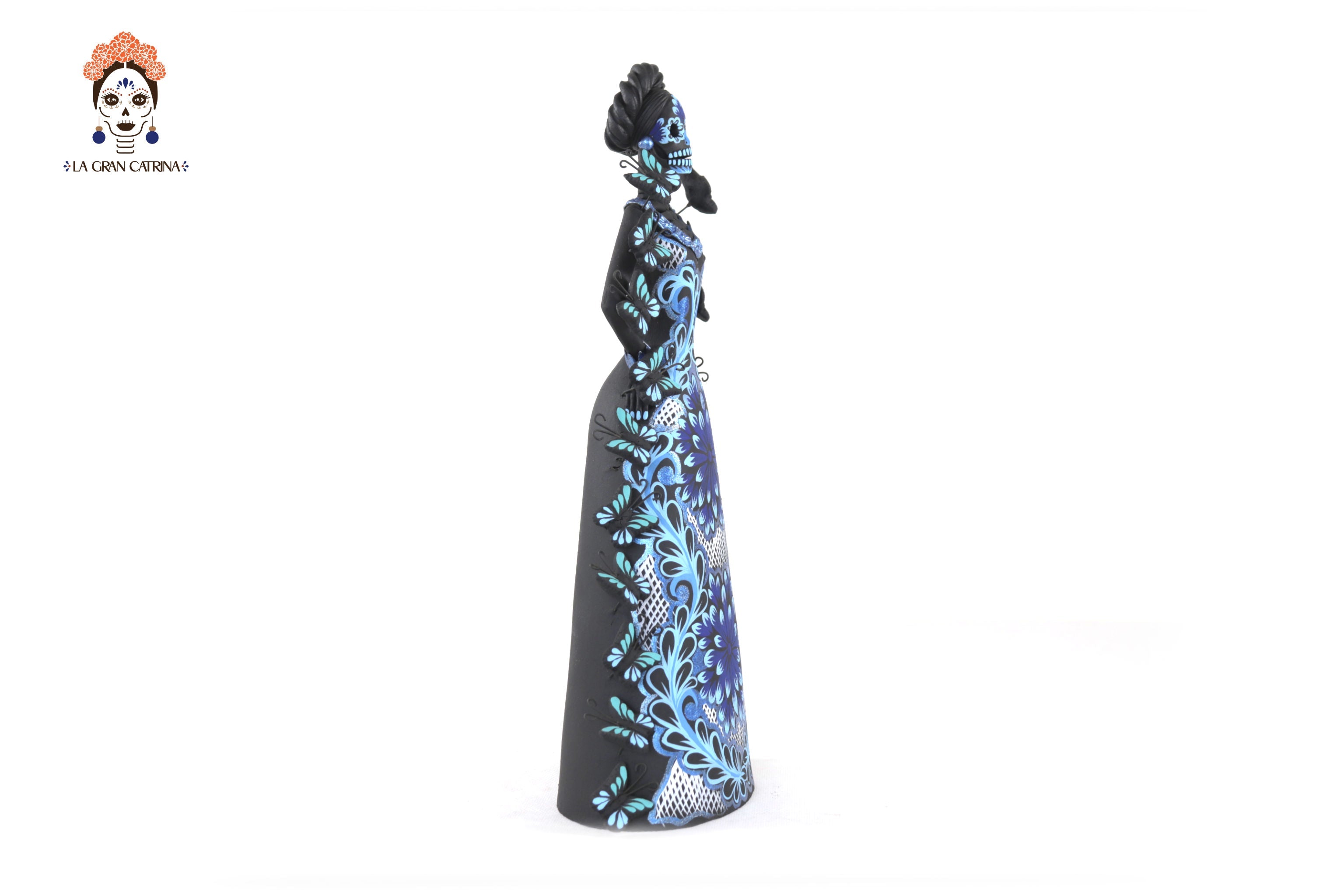 Catrina of butterflies Blue - 12 in. Adan
