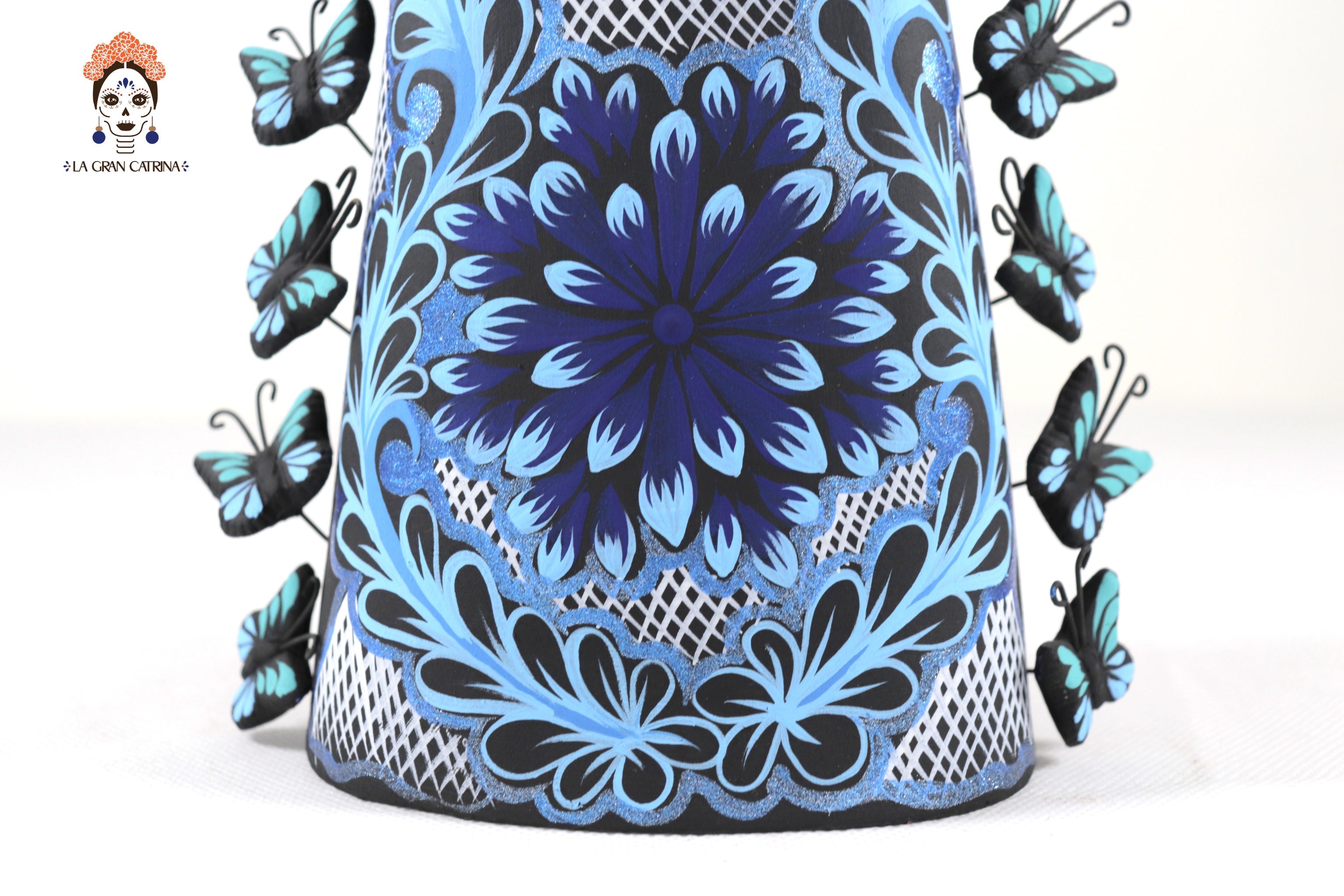Catrina of butterflies Blue - 12 in. Adan