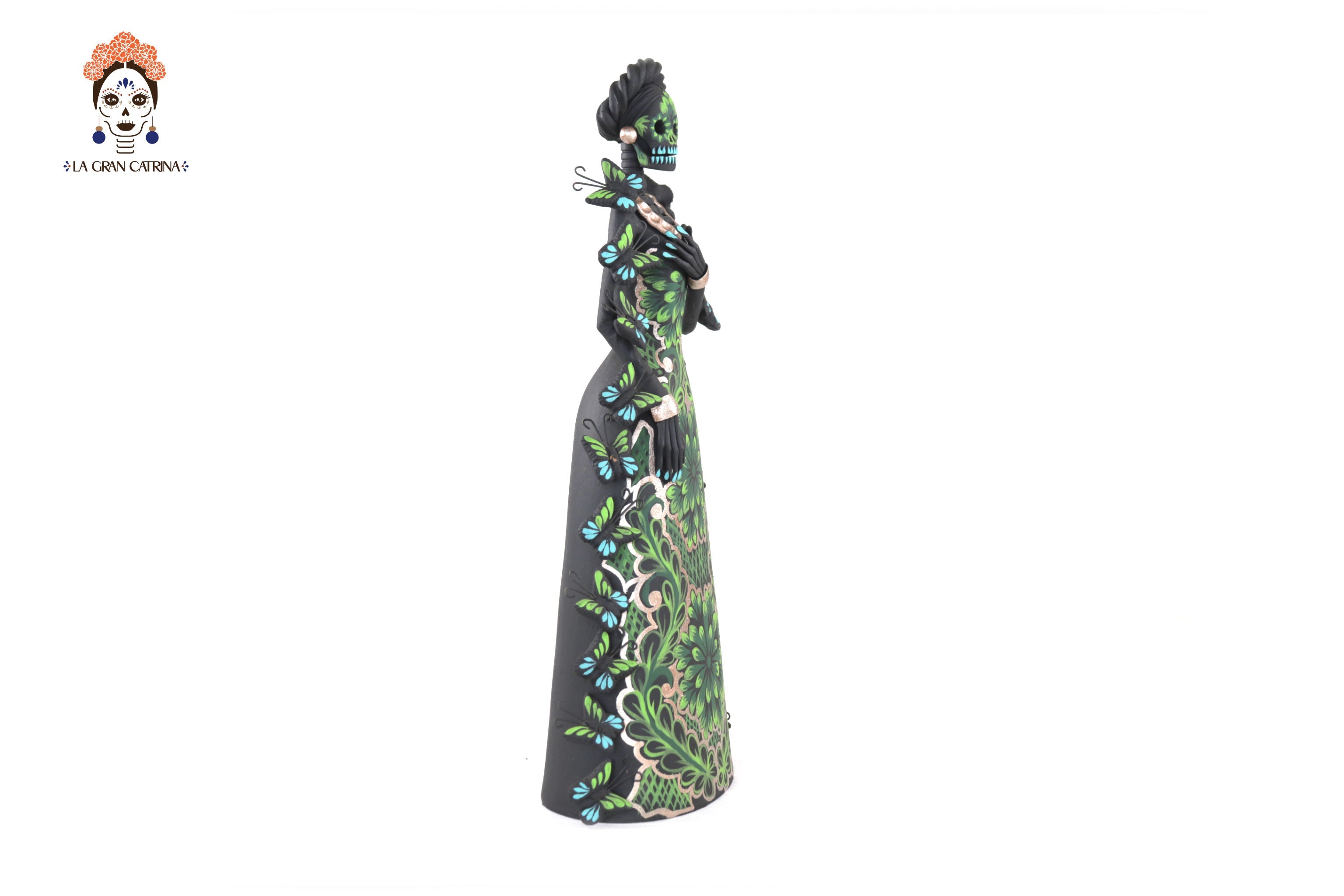 Catrina of butterflies Green - 12 in. Adan