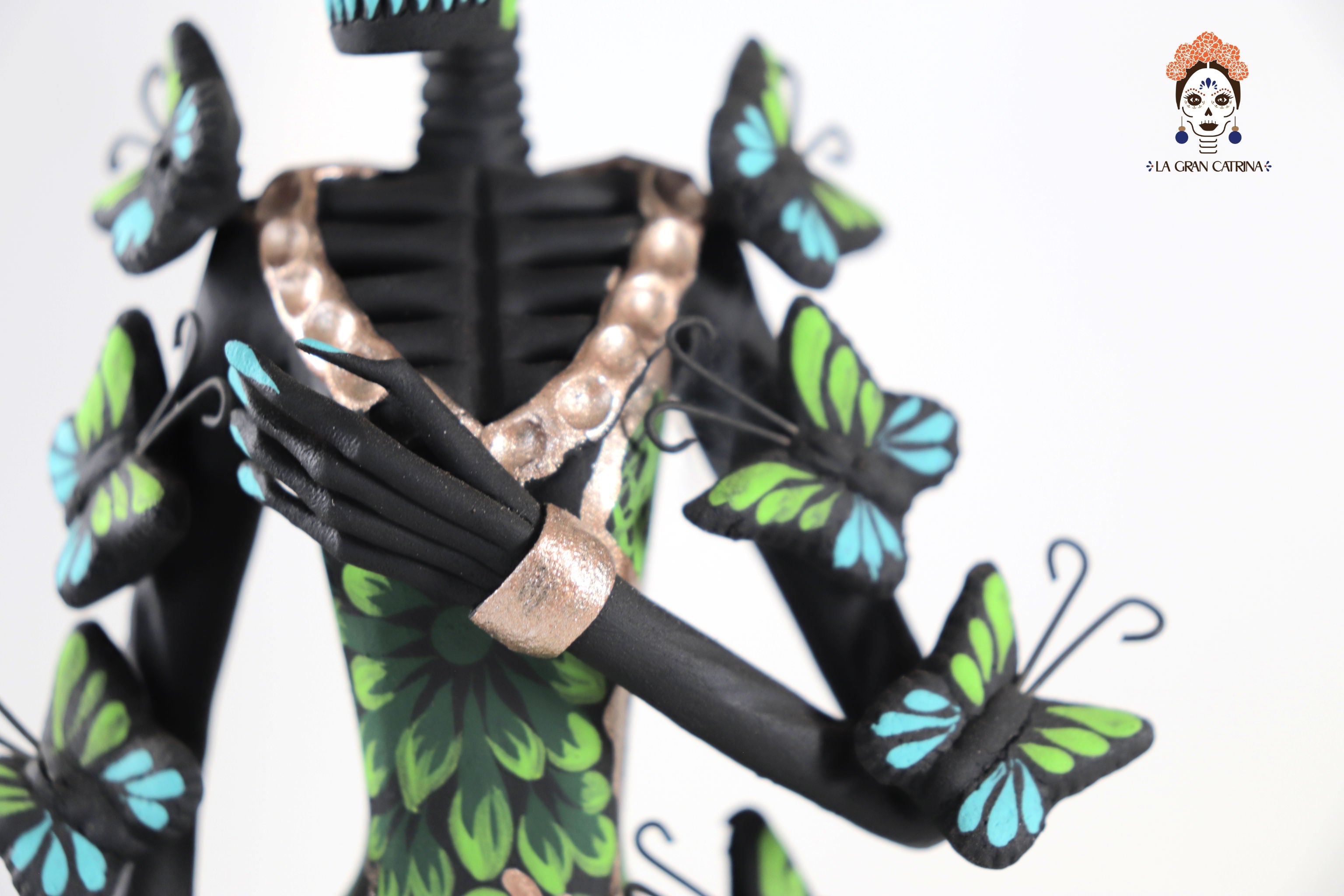 Catrina of butterflies Green - 12 in. Adan