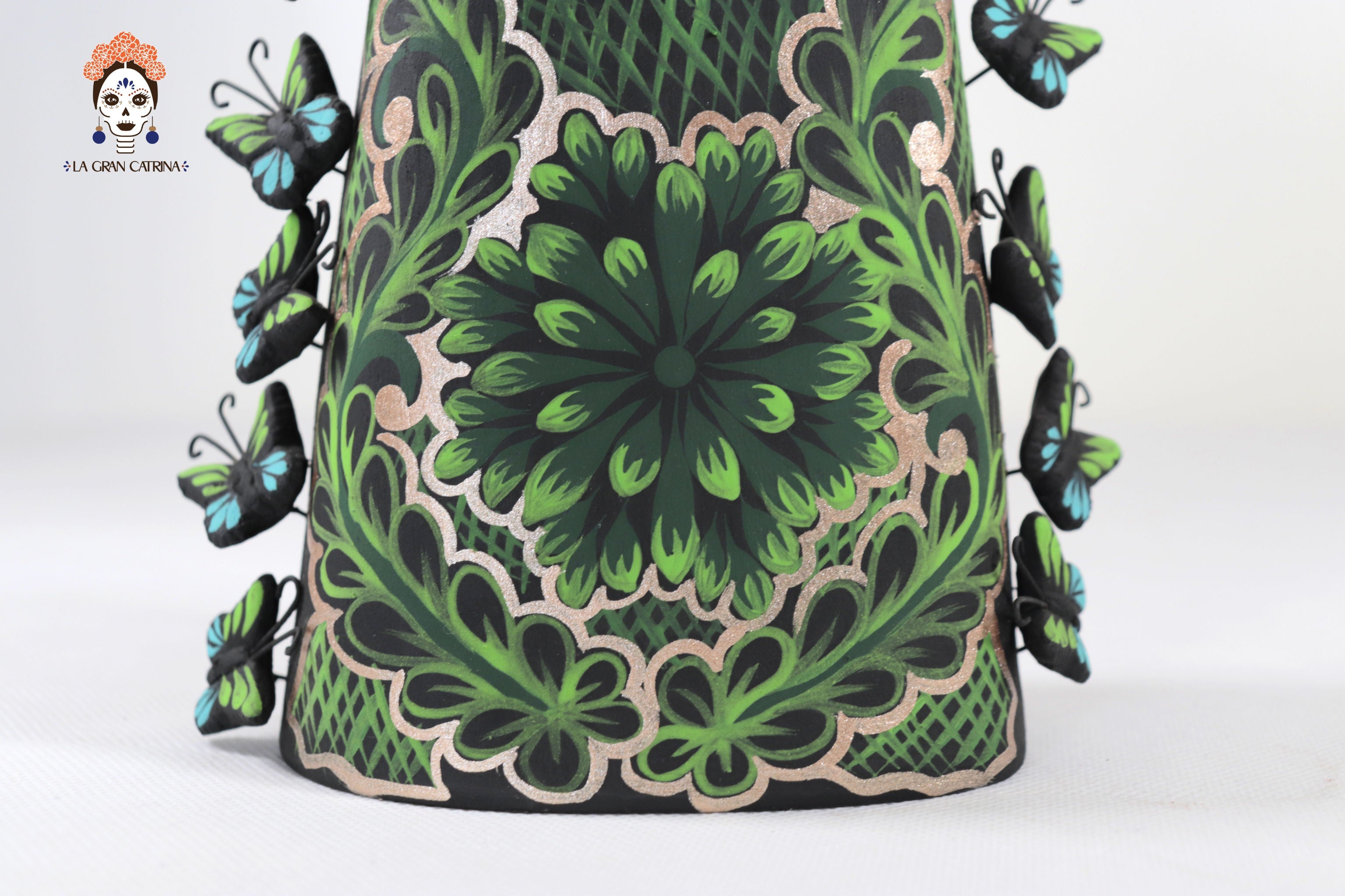 Catrina of butterflies Green - 12 in. Adan