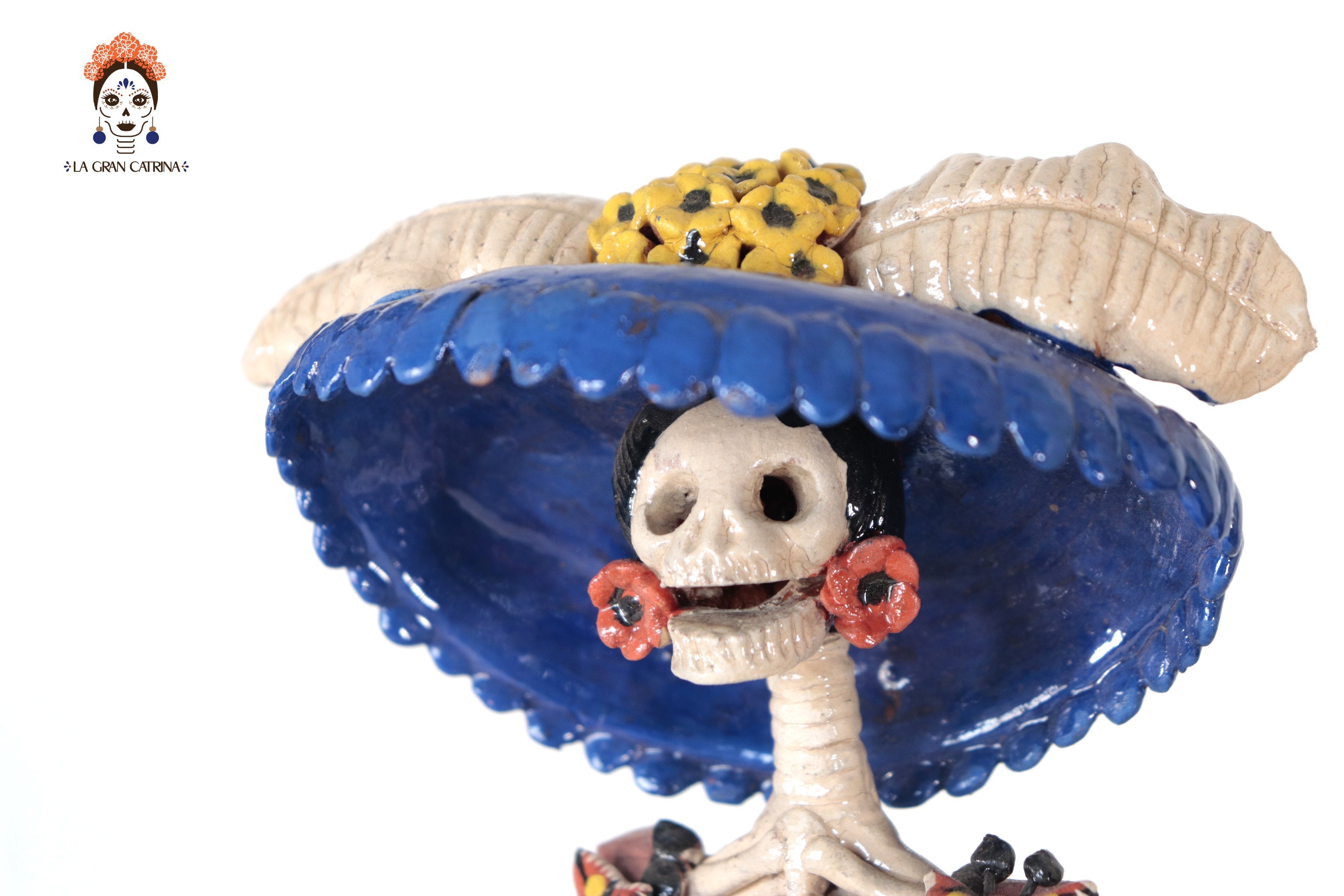 Catrina with Skulls Bailando and Músicos - 14.1 in. Tia Adan
