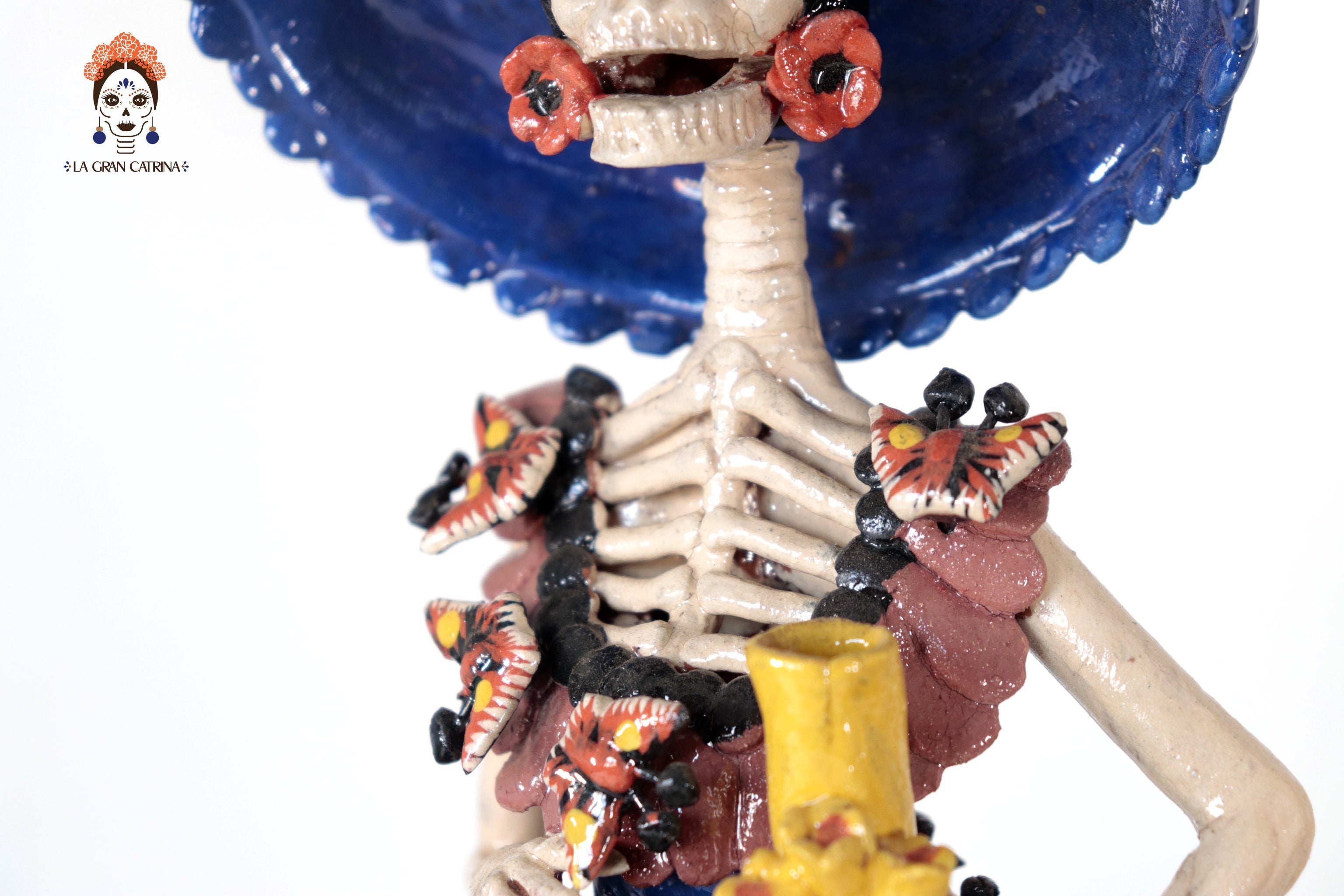 Catrina with Skulls Bailando and Músicos - 14.1 in. Tia Adan