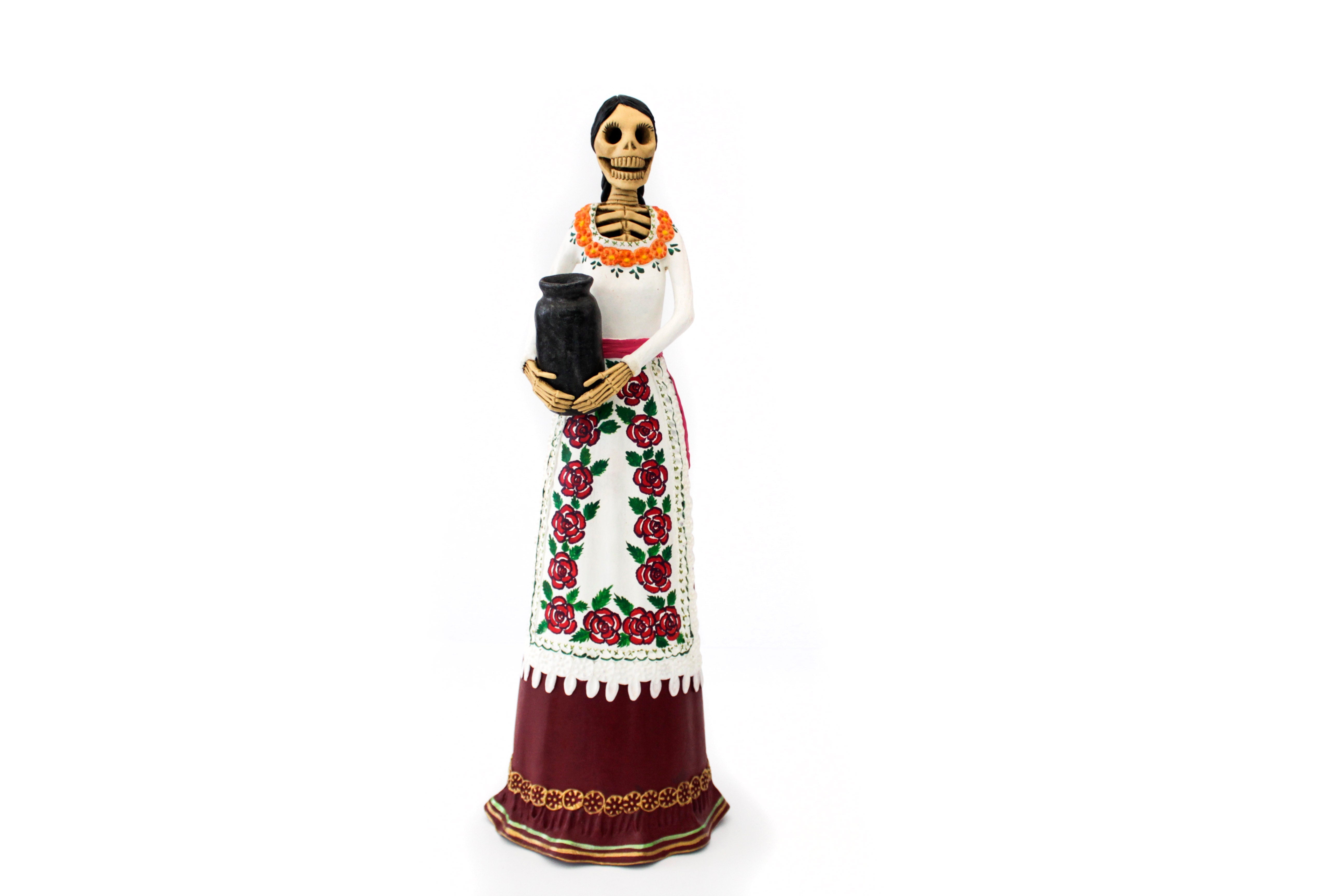 La Catrina del vase - 19 in. Adan