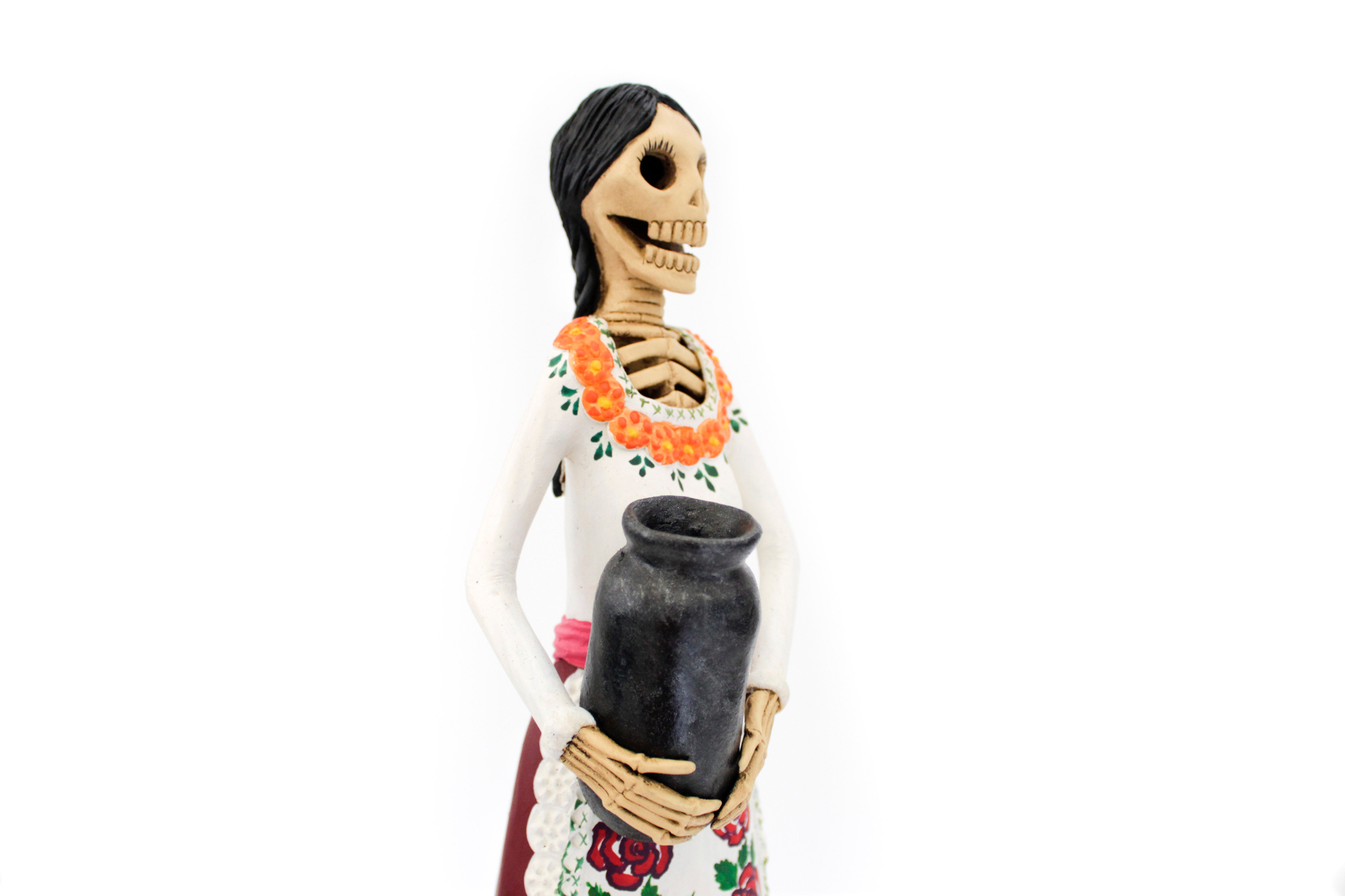 La Catrina del vase - 19 in. Adan
