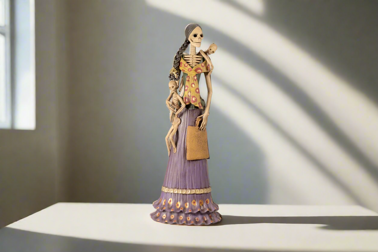 Catrina Mamá with Dos Bebés - 20 in. - Made to Order Adan