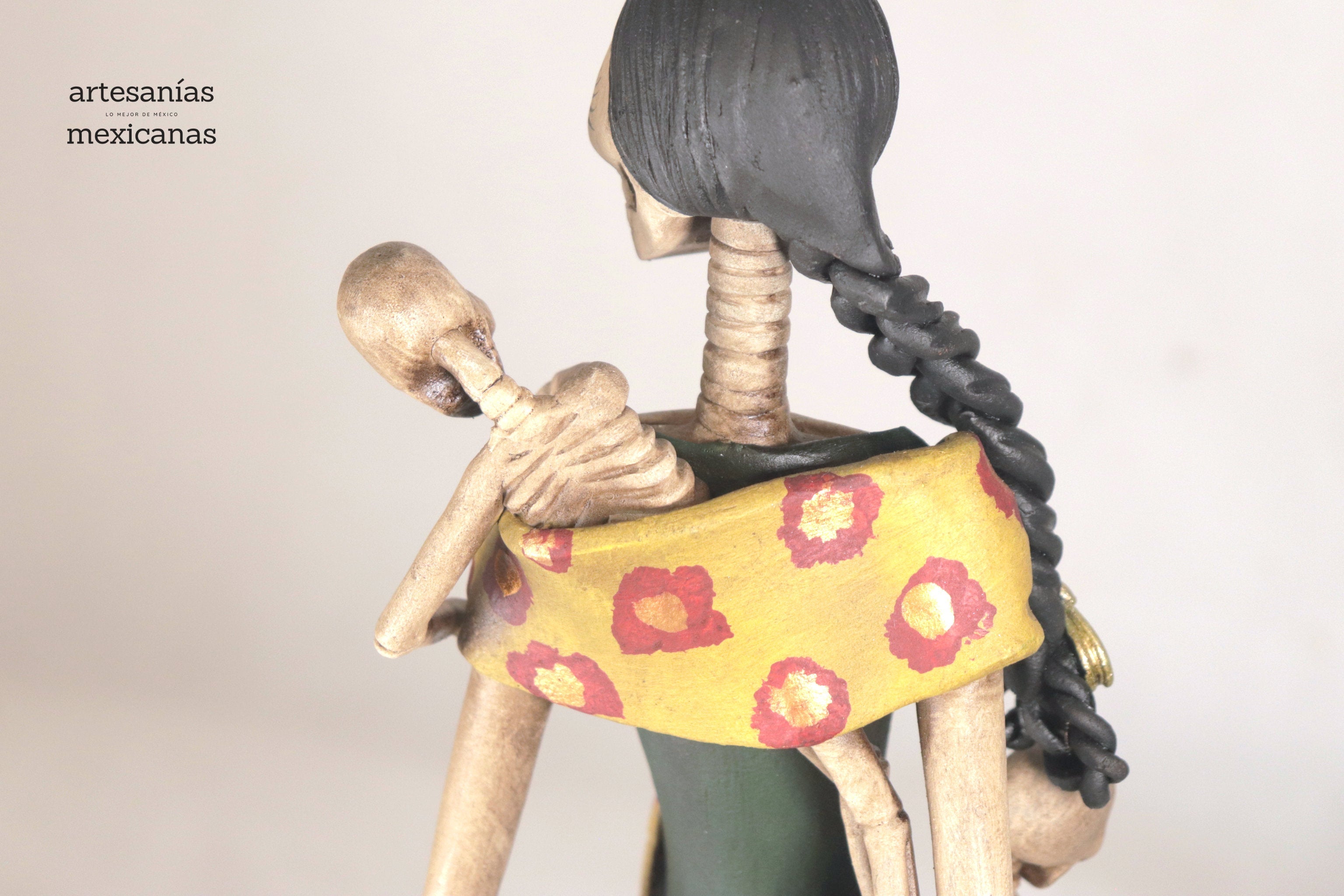 Catrina Mamá with Dos Bebés - 20 in. - Made to Order Adan