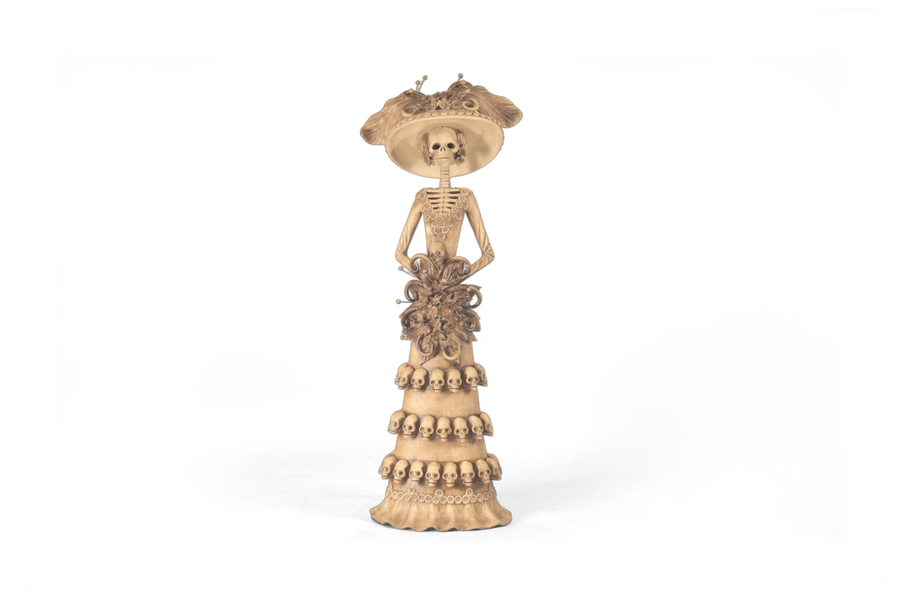 Catrina with Calaveritas Beige - 20 in. - in. Production Adan