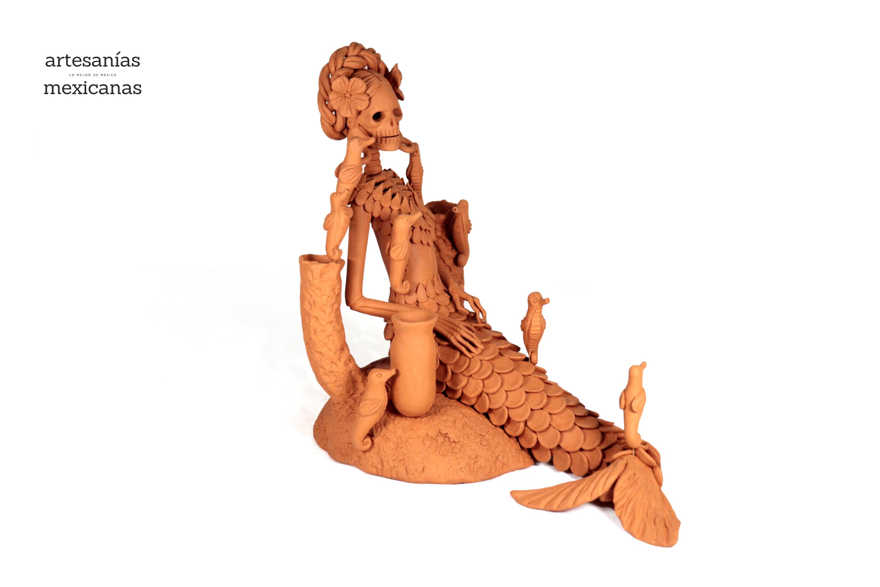 Catrina Sirena Clay - 12.2 in. Adan