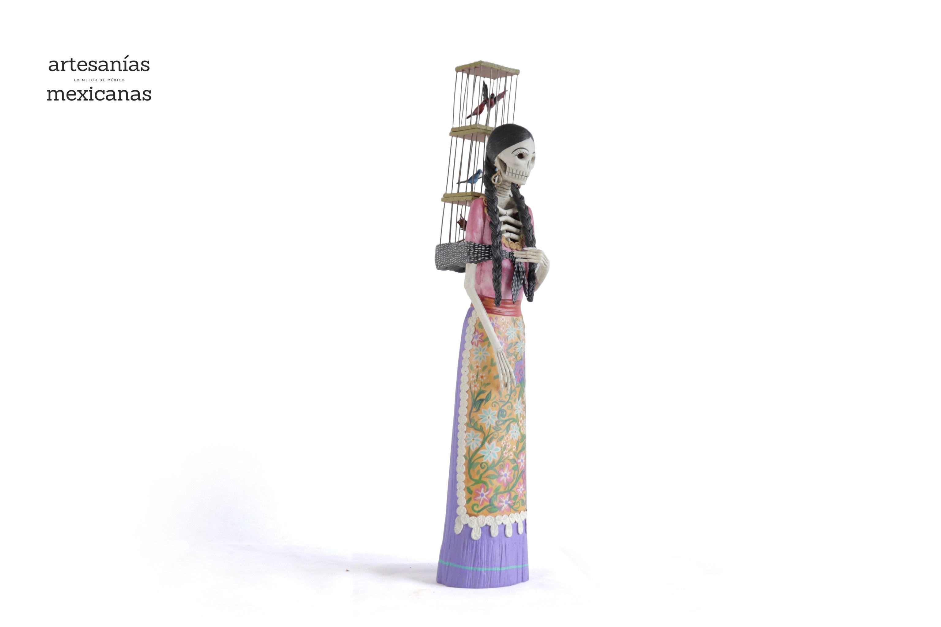 Catrina Pajarera - 21.6 in. Miguel de la Cruz