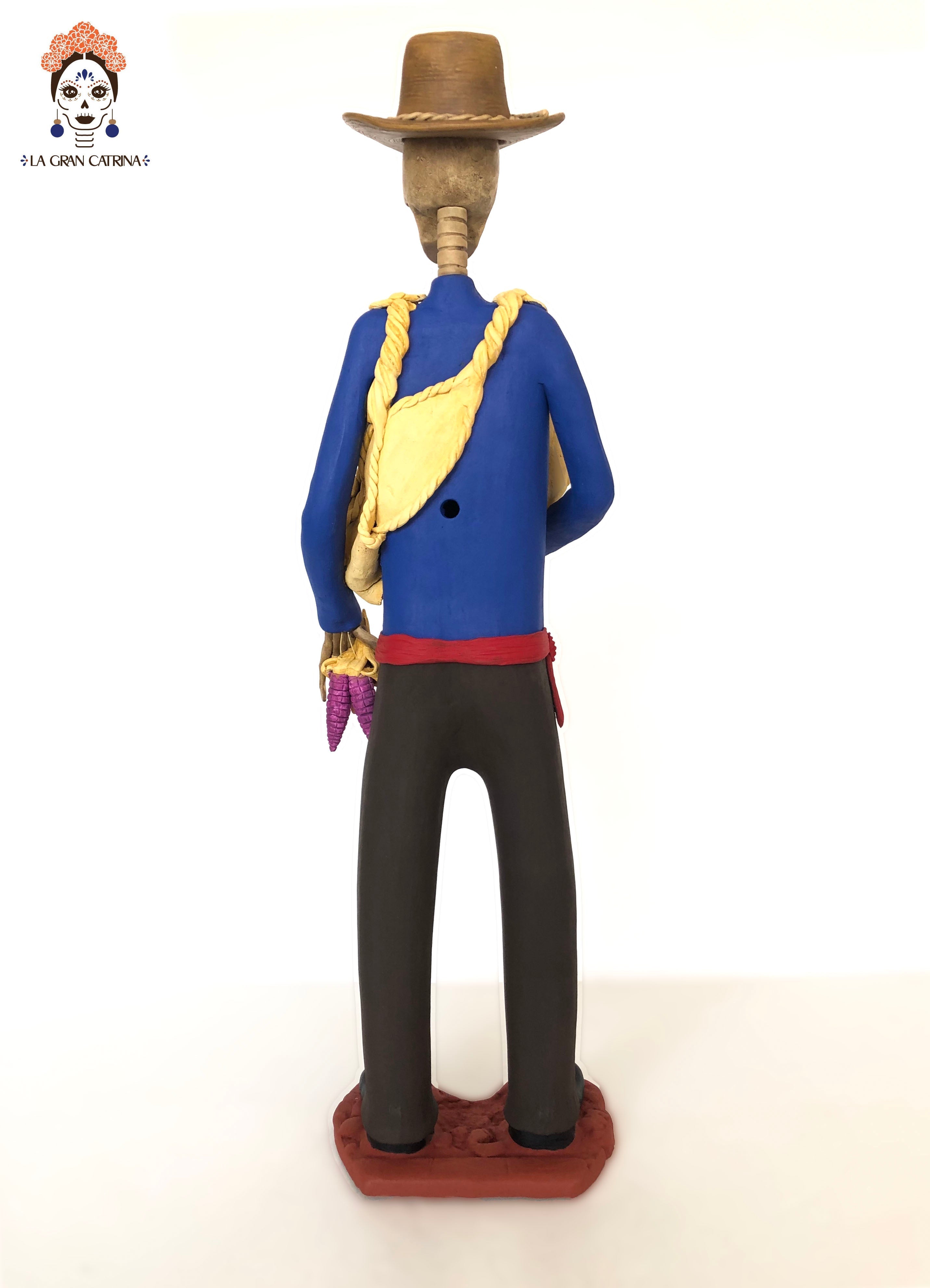Catrin maicero of camisa Blue - 28 in. - Made to Order Adan