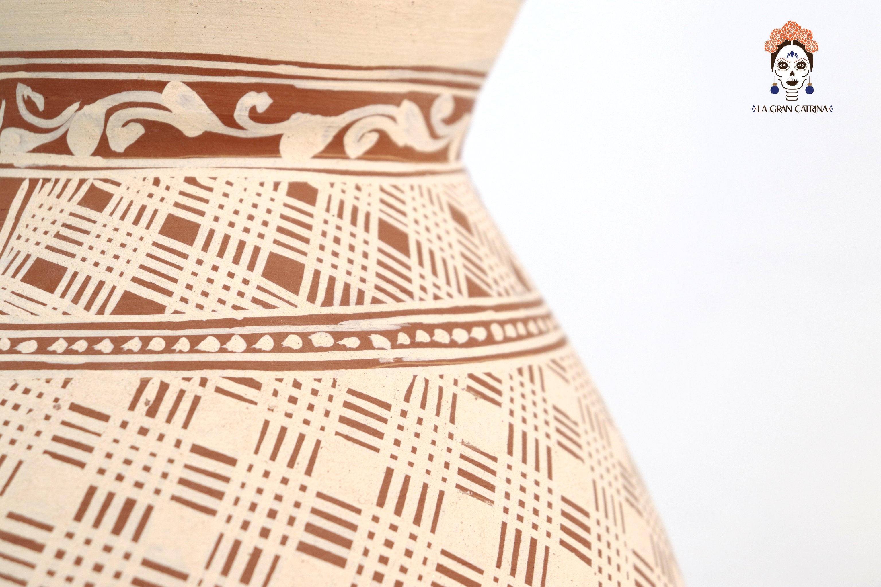 Vase Flower of Tierra Clay - Patamban - 11 in. Patamban