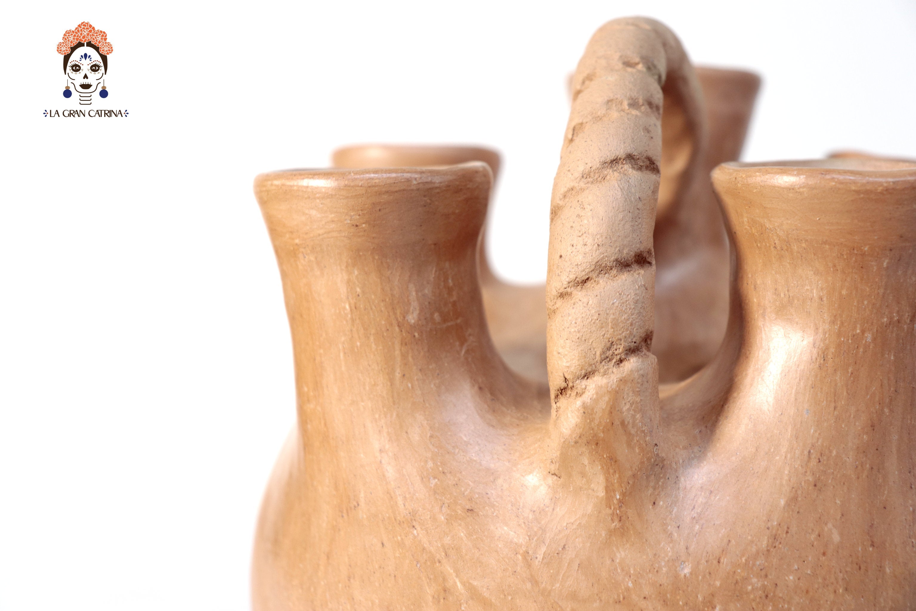 Vessel Ancestral Mixe Opossum Tail II - 6.6 in. Silvia Mixe