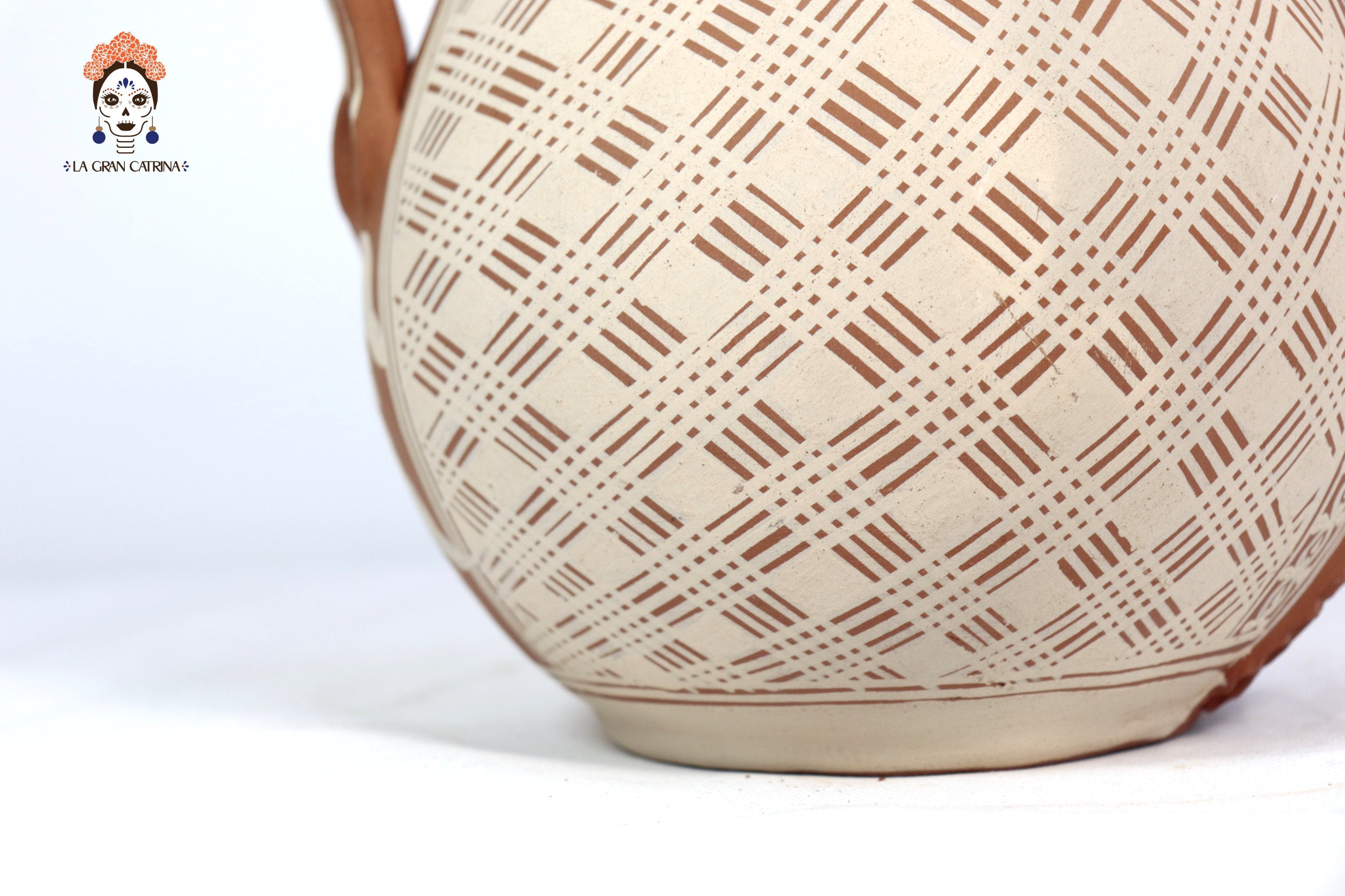Pitcher Floral Clay - Patamban - 10 in. Patamban
