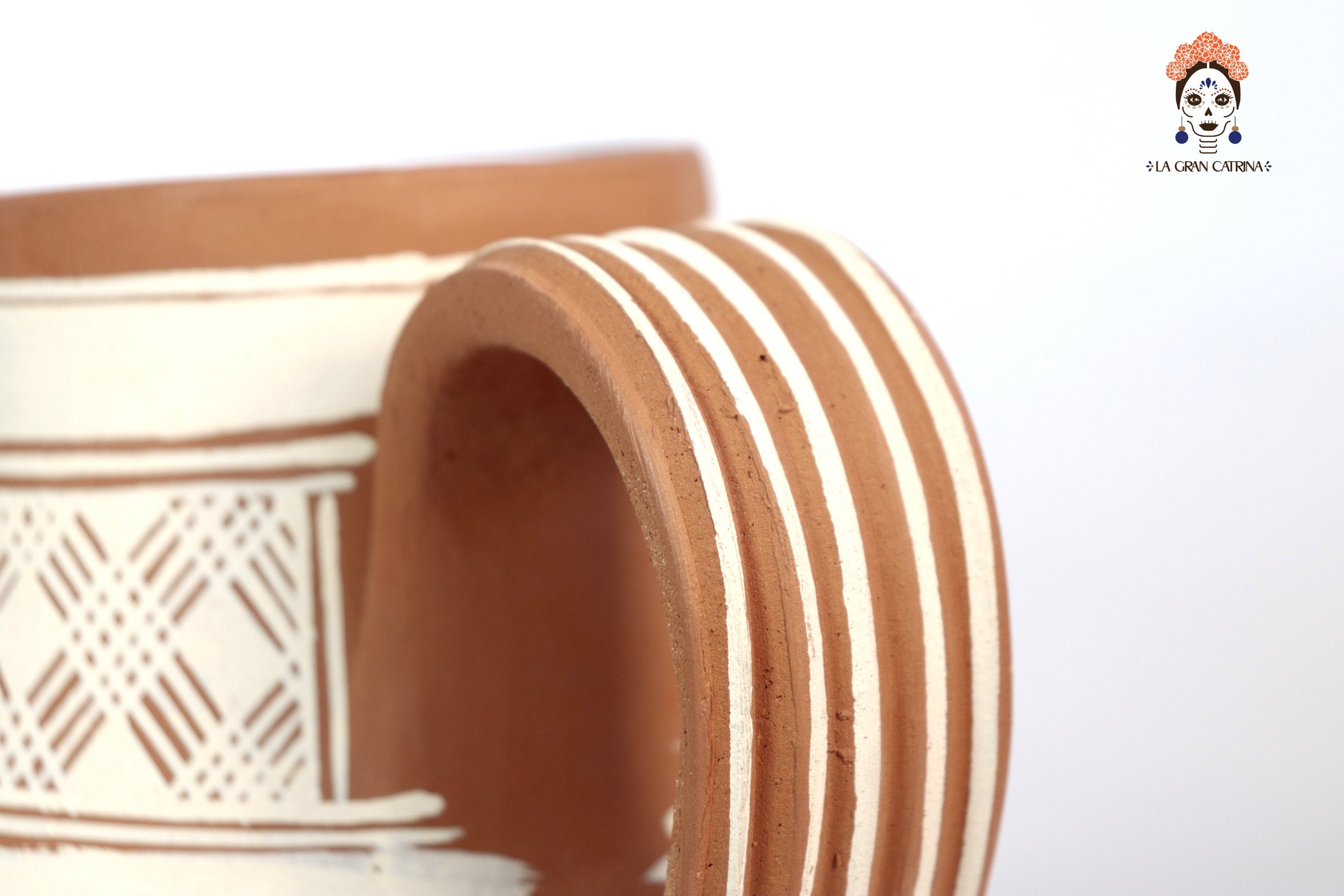 Pitcher Floral Clay - Patamban - 10 in. Patamban