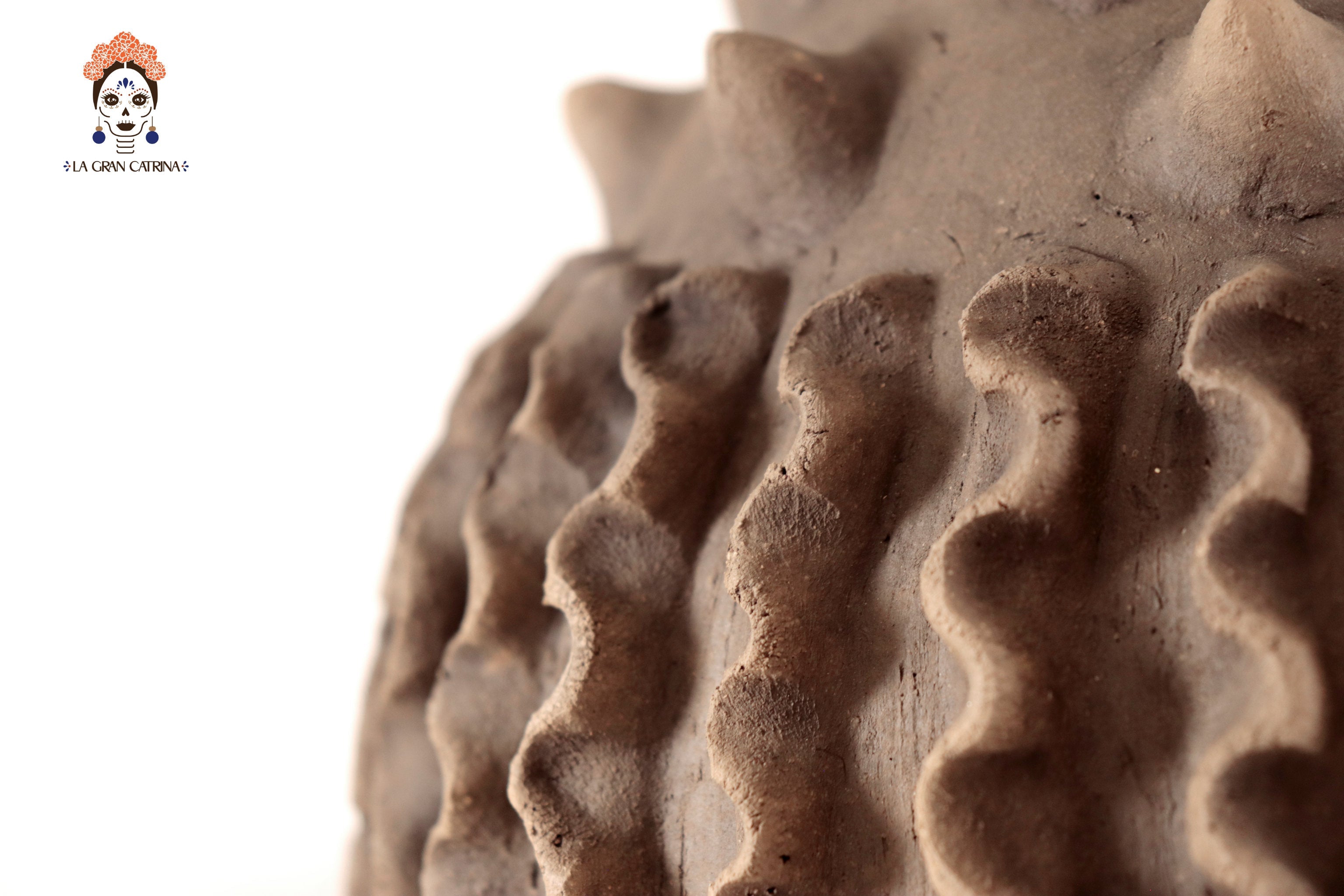Vase Clay Textured - 11.8 in. Atzompa