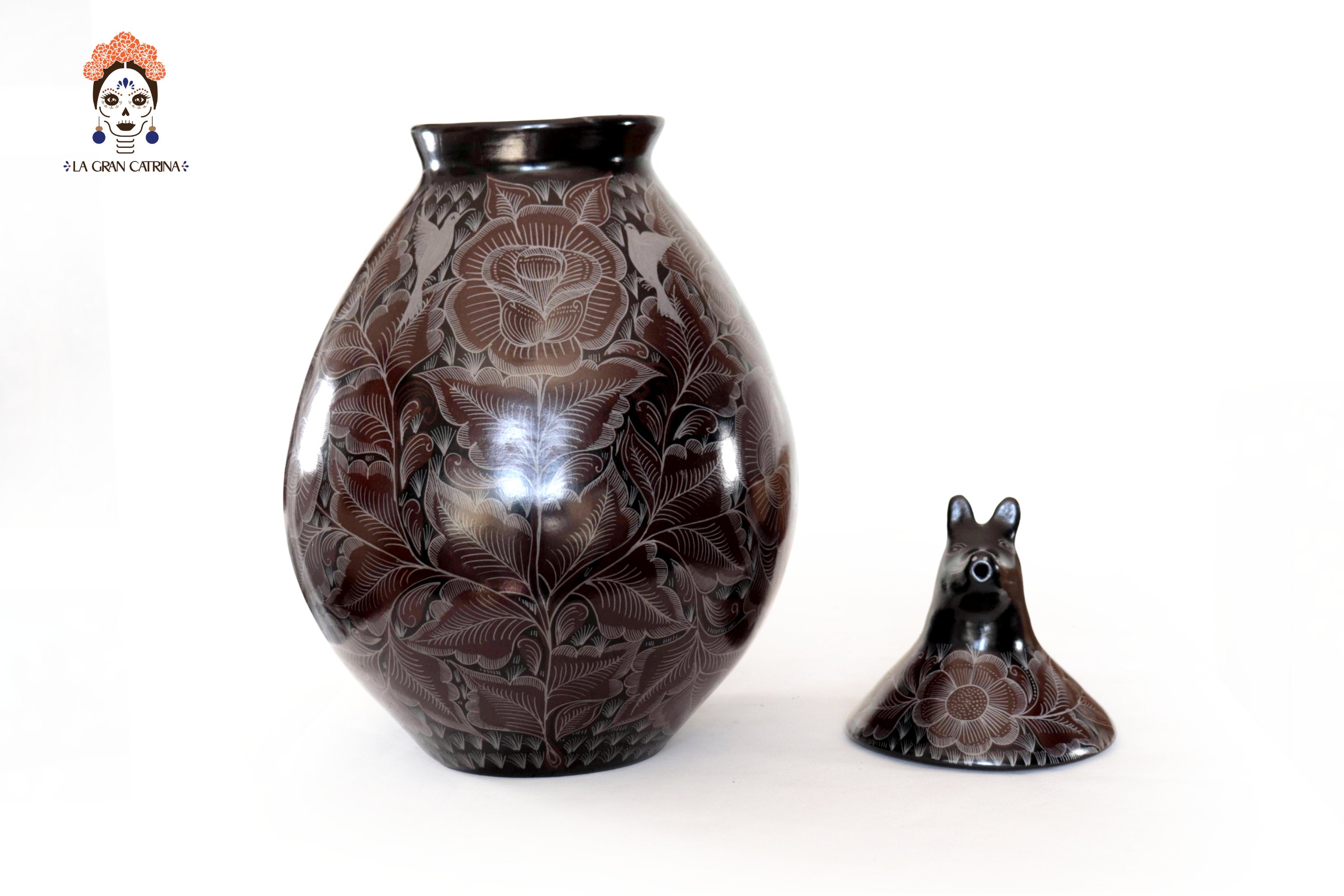 Vase Coyote - Huancito - 20.6 in. Pablo Huancito