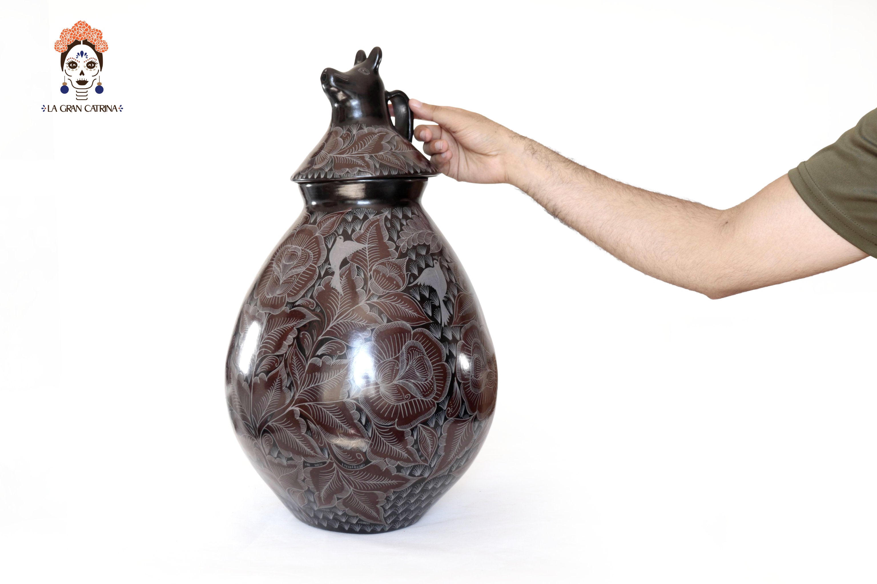 Vase Coyote - Huancito - 20.6 in. Pablo Huancito