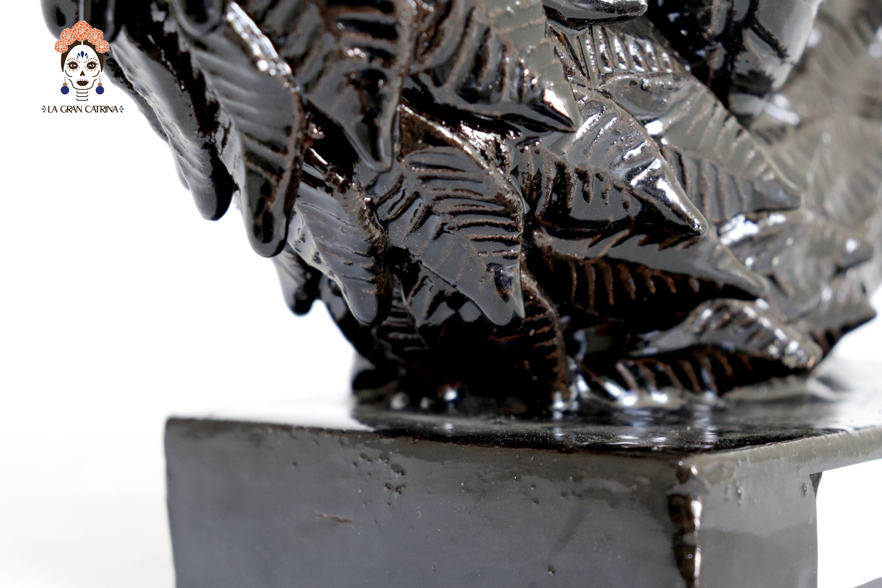 Quetzalcóatl black - Glazed Clay - 14 in. David Hdz SFL