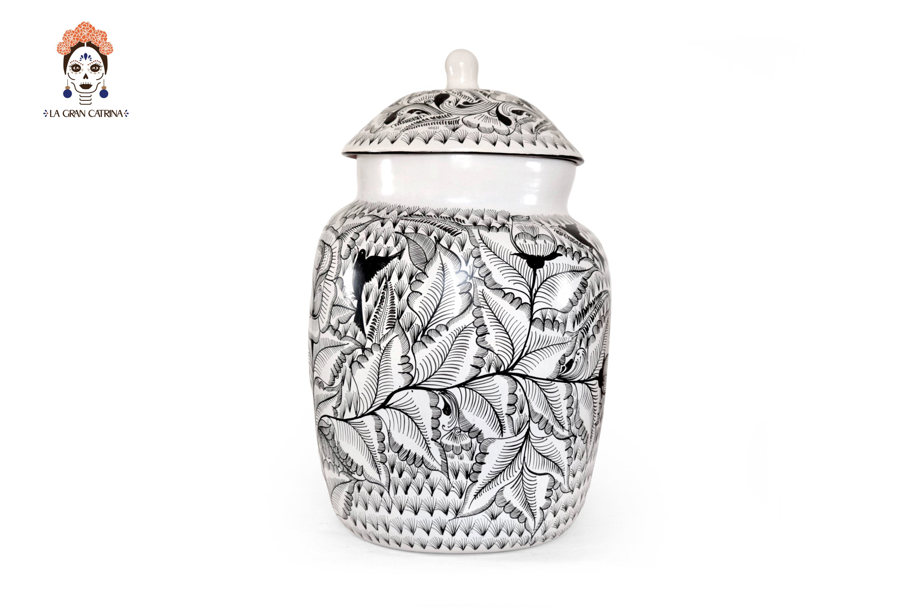 Water Jar Flowers and Birds - Huancito - 18.3 in. Pablo Huancito