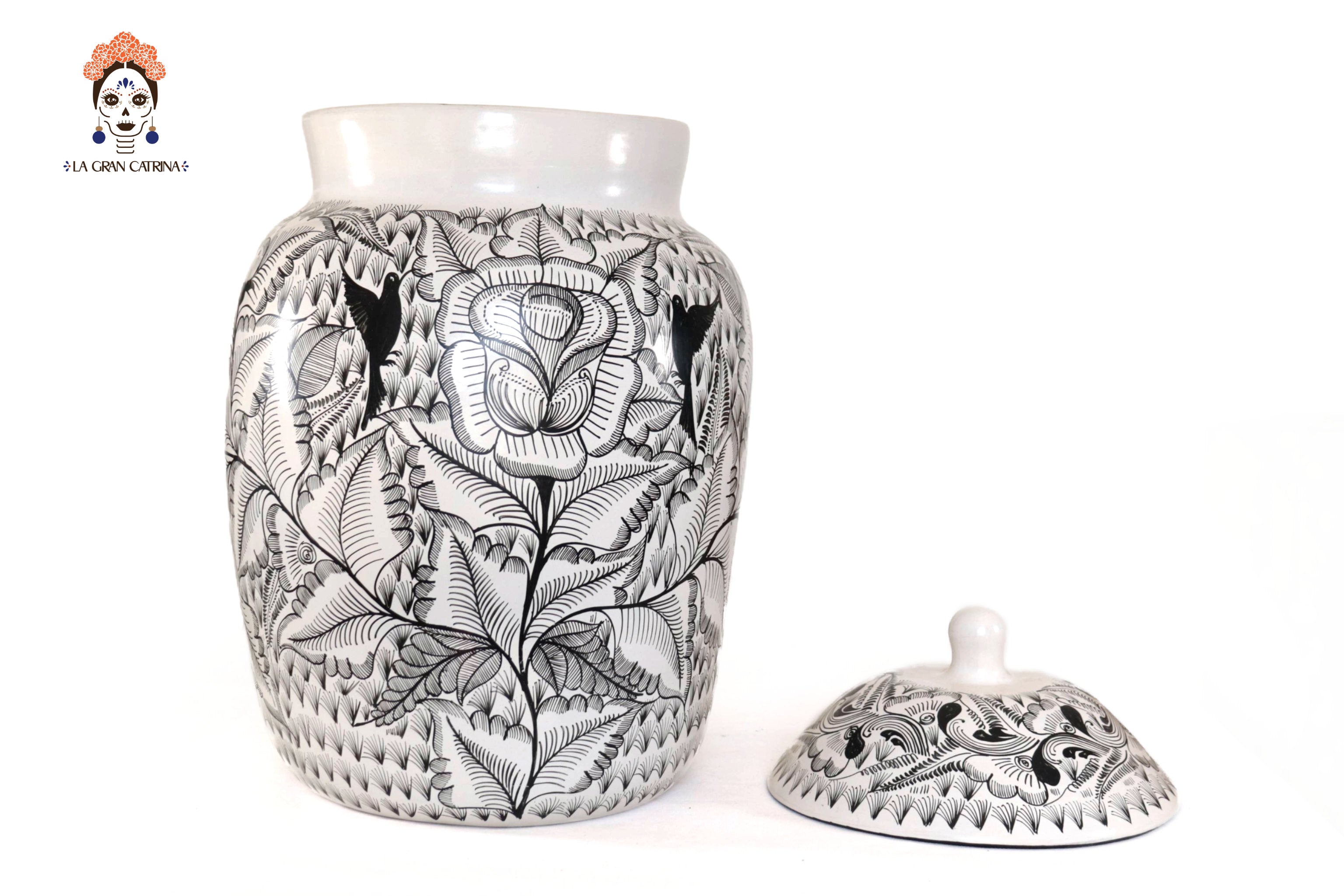 Water Jar Flowers and Birds - Huancito - 18.3 in. Pablo Huancito
