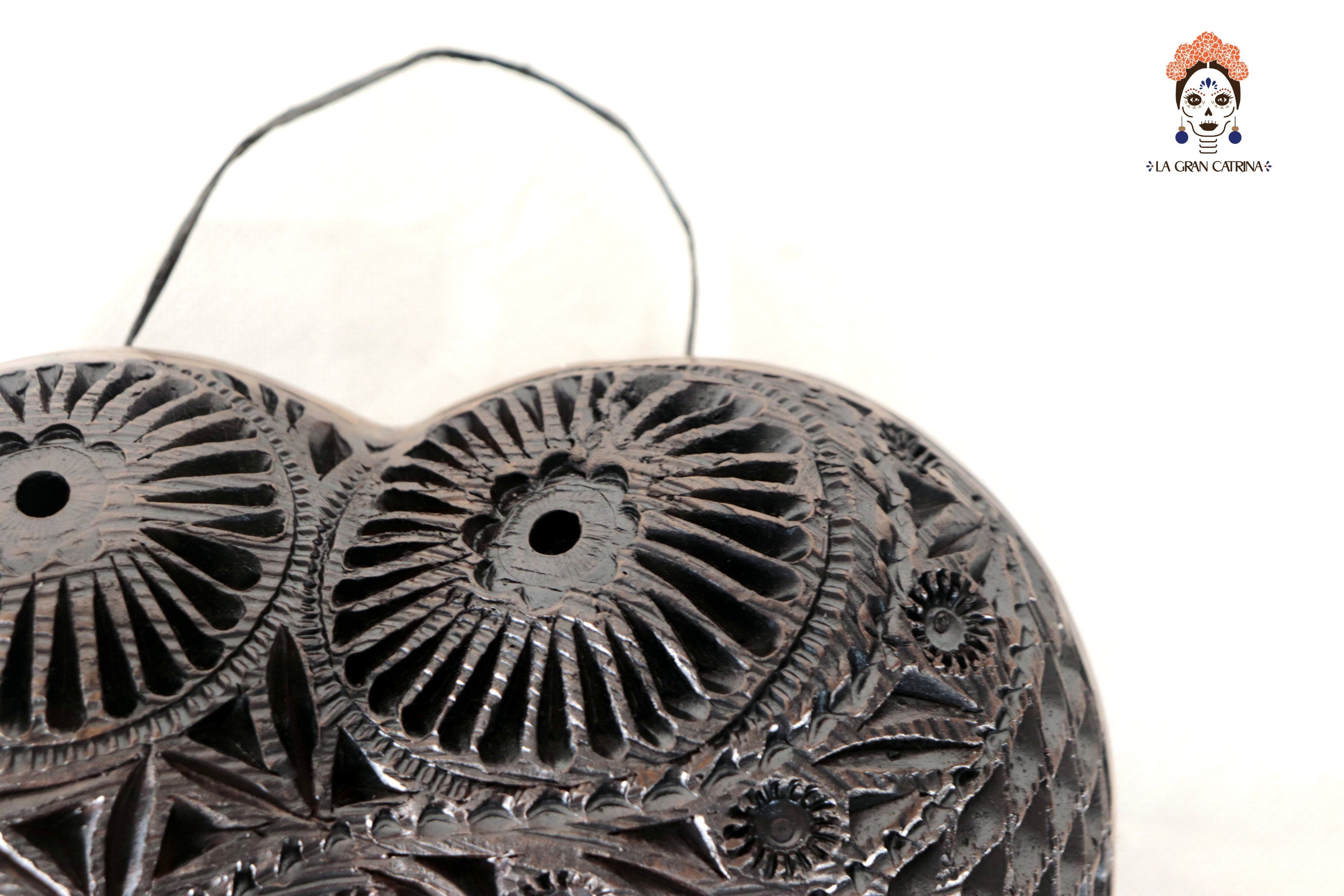 Black Clay Heart of Wall 7.8 in. - in. Production Tere Oax