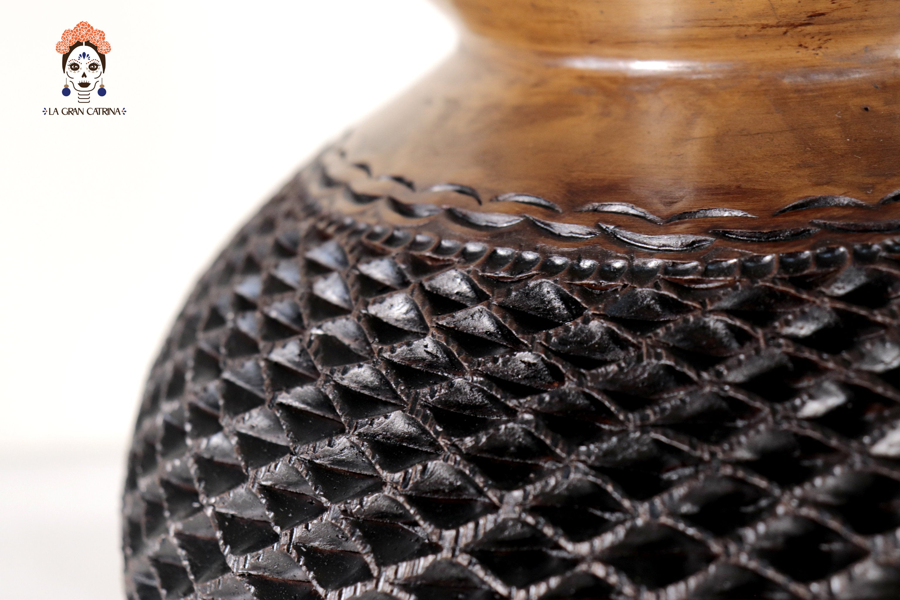 Black Clay Vase II 9.4 in. - Made to Order Tere Oax