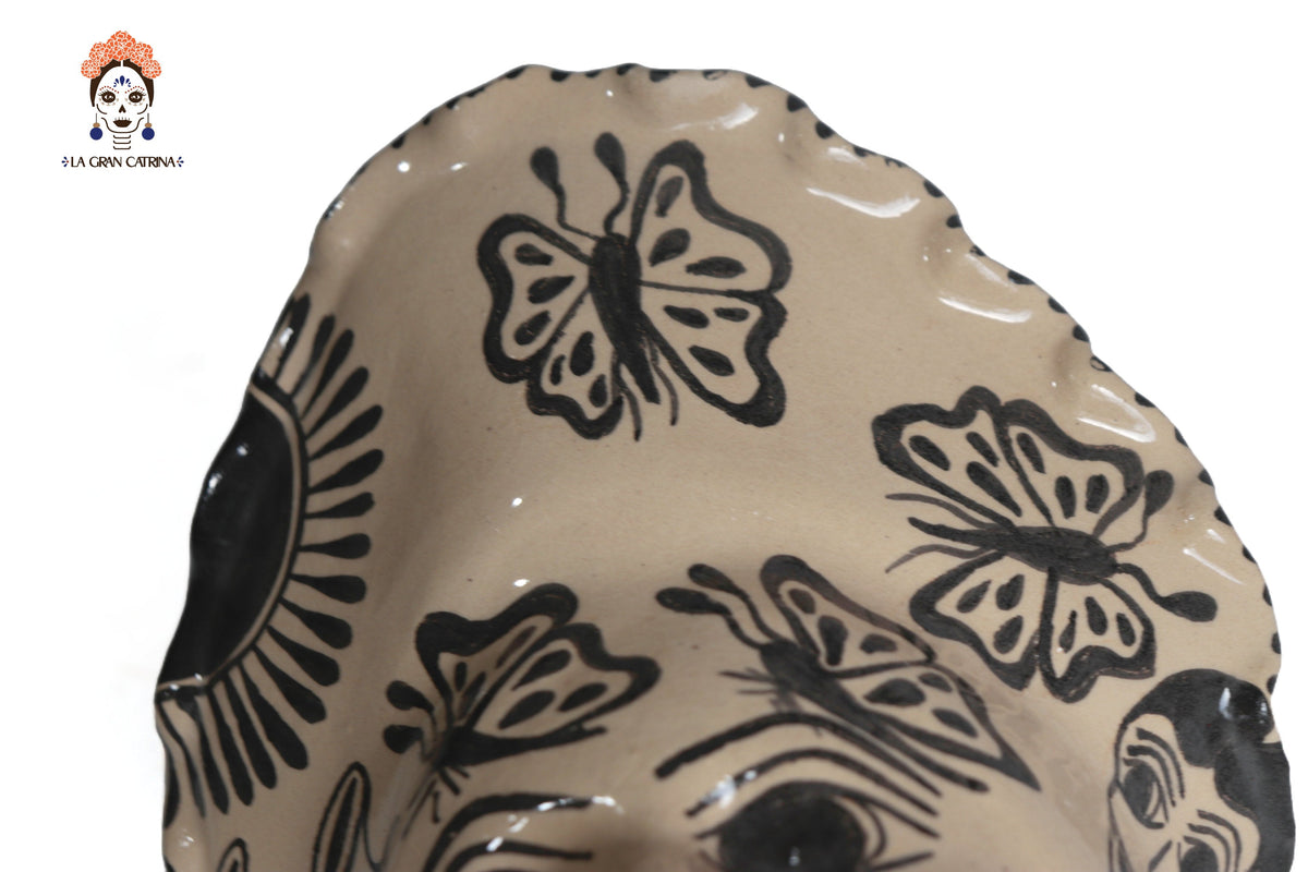 Set of planters child face - 4 pieces Tzintzuntzan