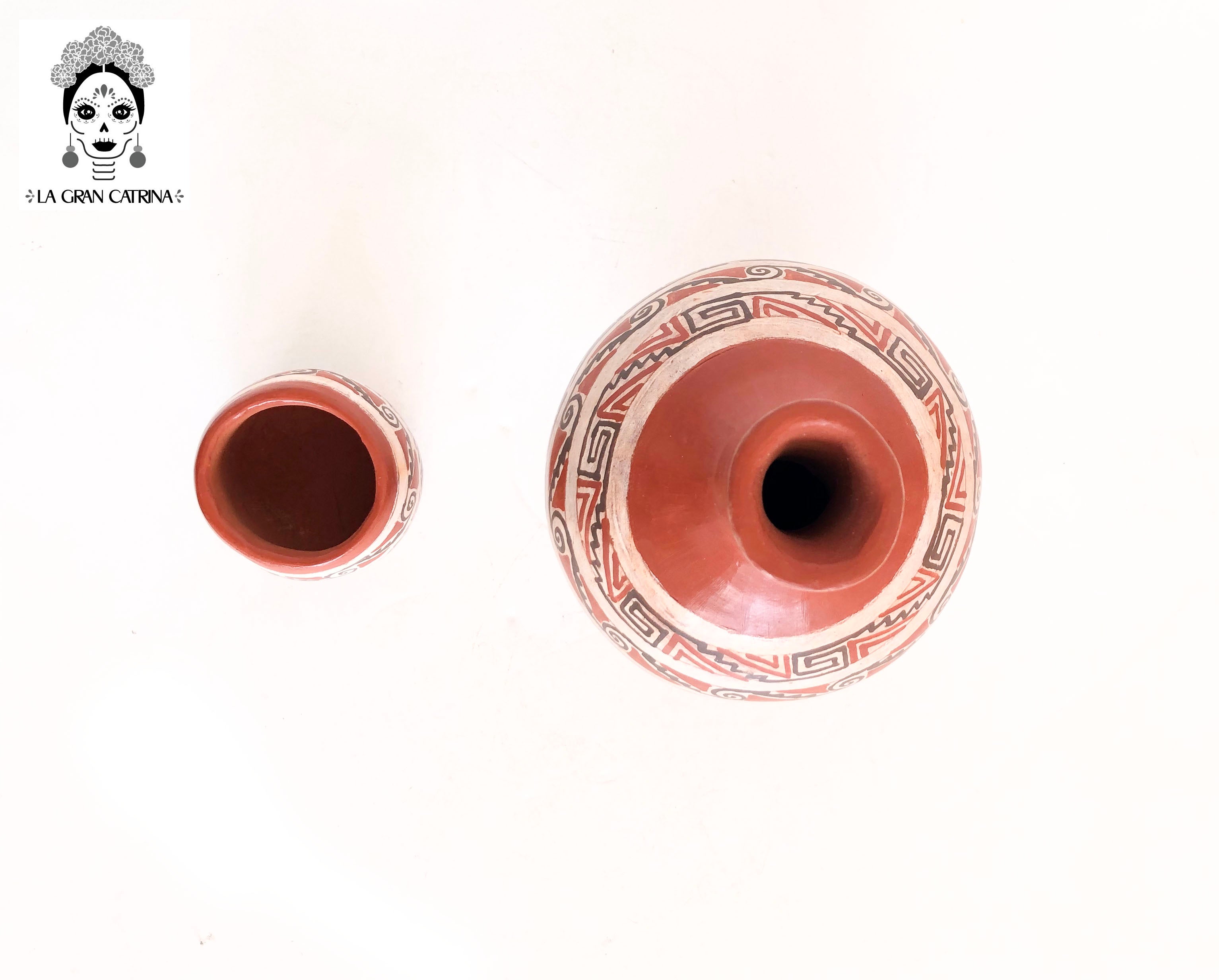 Cerámica roja - Tequilero - 7.9 in. Ceramica Tzint
