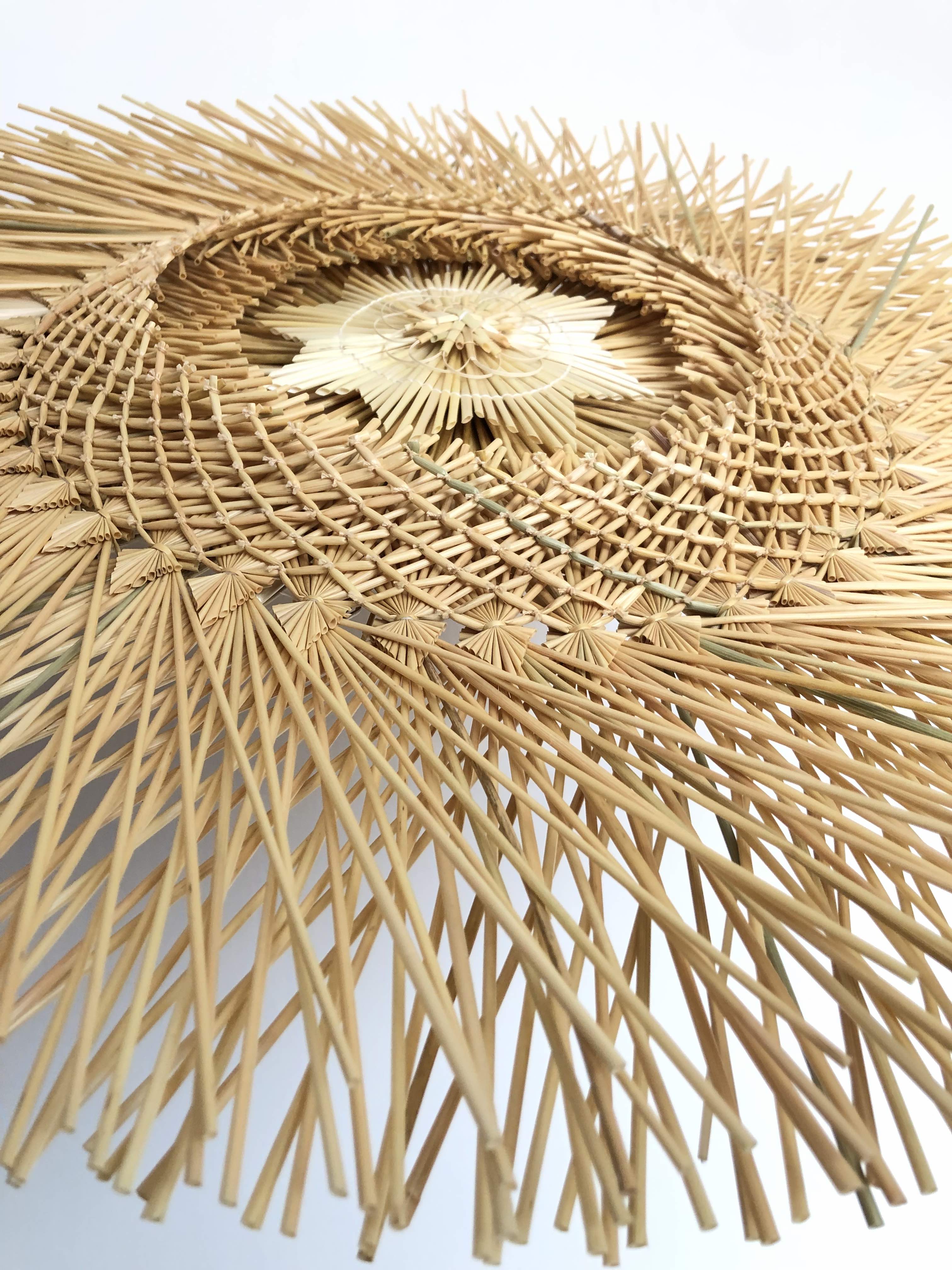 Wheat Straw Wall Circle - Estrella bardeada - 20 in. Panikua